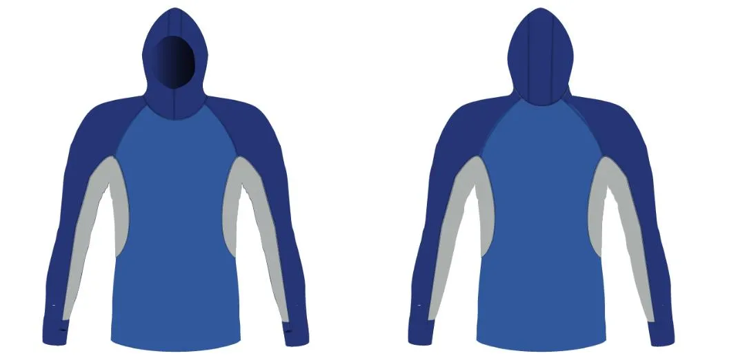 MEN AND WOMEN CUSTOM SNORKEL HOODIE LONG SLEEVE RASH GUARD