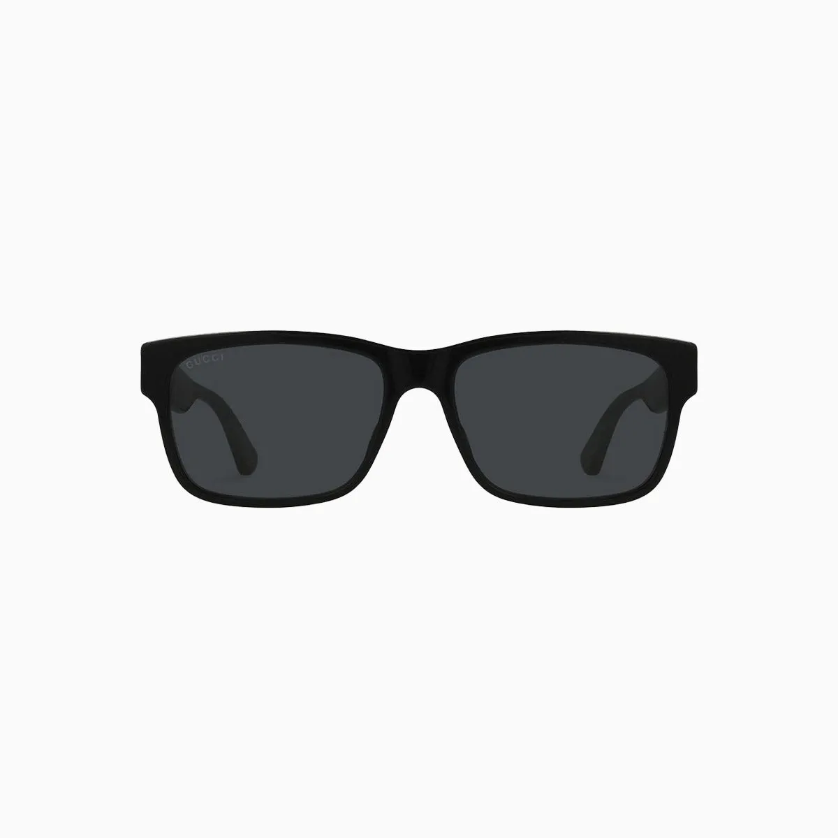 Men's Black Grey Square Sunglasses