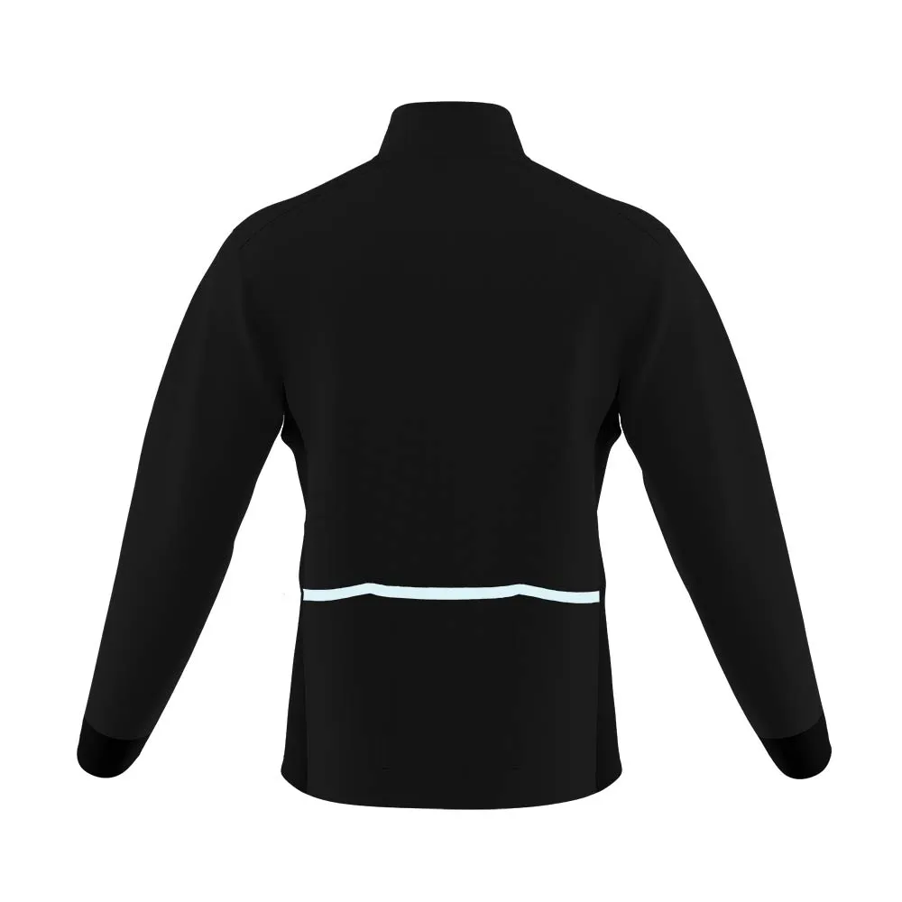 Mens Mizzly Black Wind Water Resistant Cycling Jacket