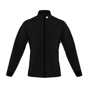 Mens Mizzly Black Wind Water Resistant Cycling Jacket