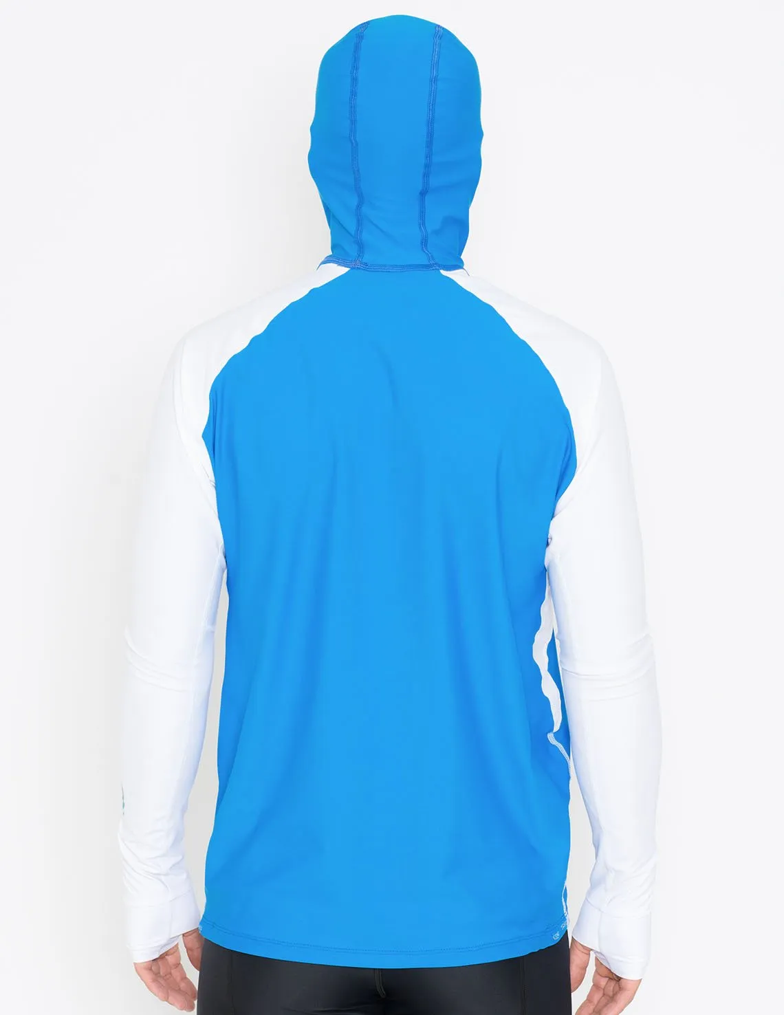 Men's Snorkel Hoodie Rash Guard - Caribbean Fish ID - Black