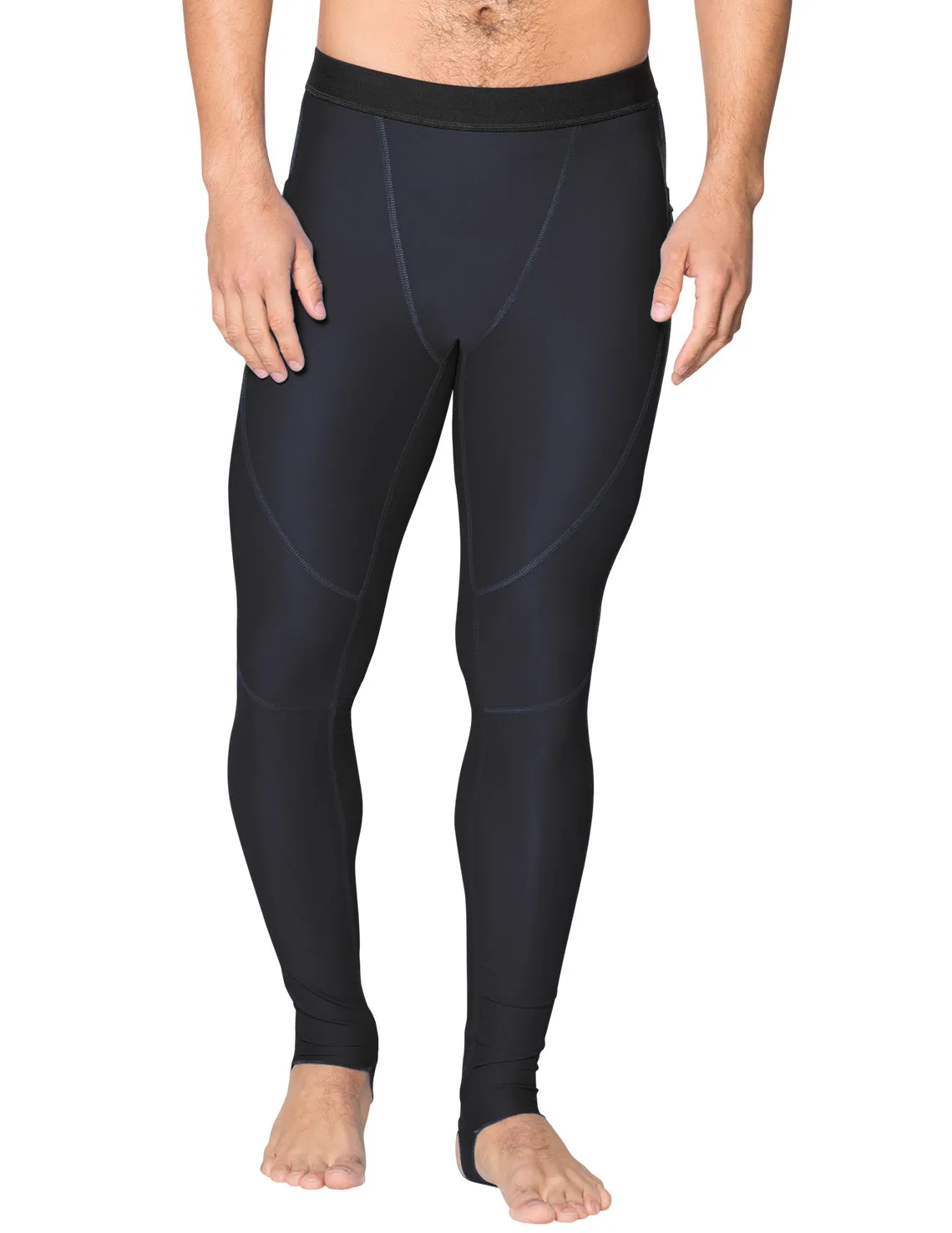 Men's Snorkel Stirrup Swim Legging - Black