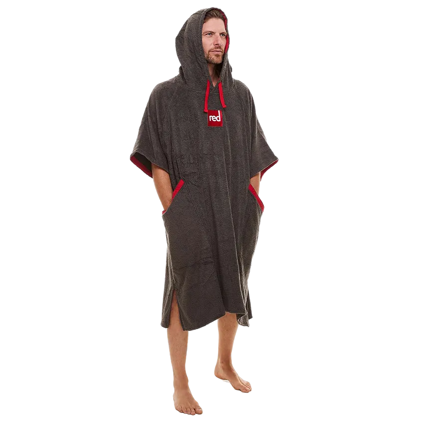 Men's Towelling Change Robe - Grey