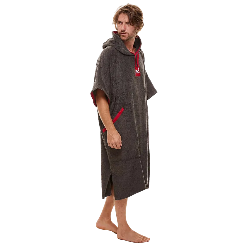 Men's Towelling Change Robe - Grey