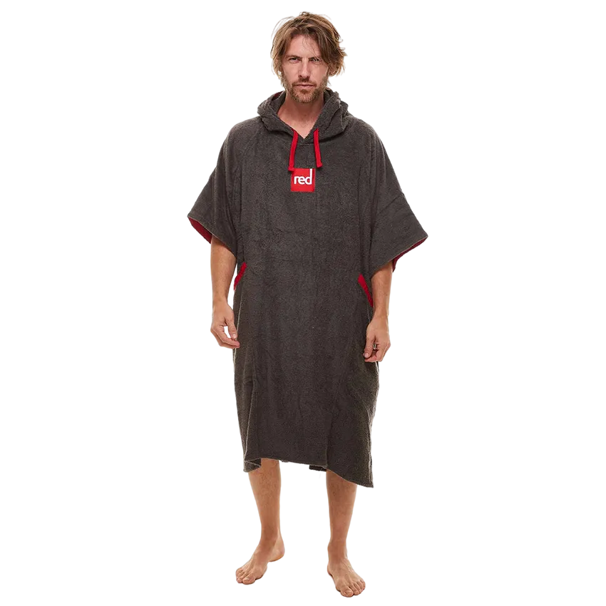 Men's Towelling Change Robe - Grey