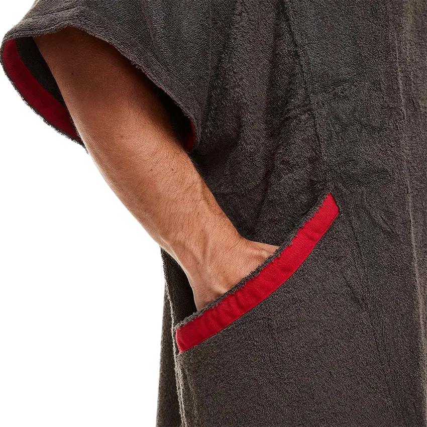 Men's Towelling Change Robe - Grey