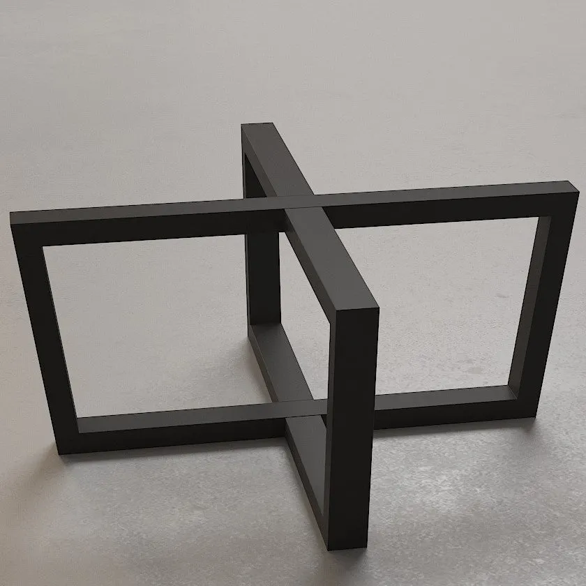 Metal Coffee Table Base for 48 inch Square Marble, Glass and Wood Tables