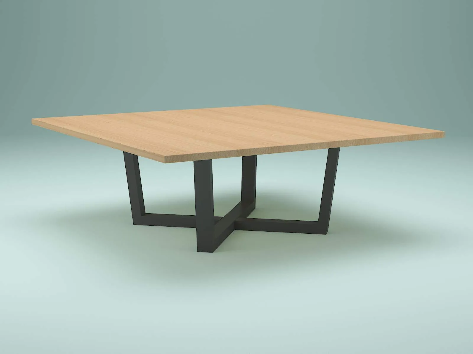 Metal Coffee Table Base for 48 inch Square Marble, Glass and Wood Tables