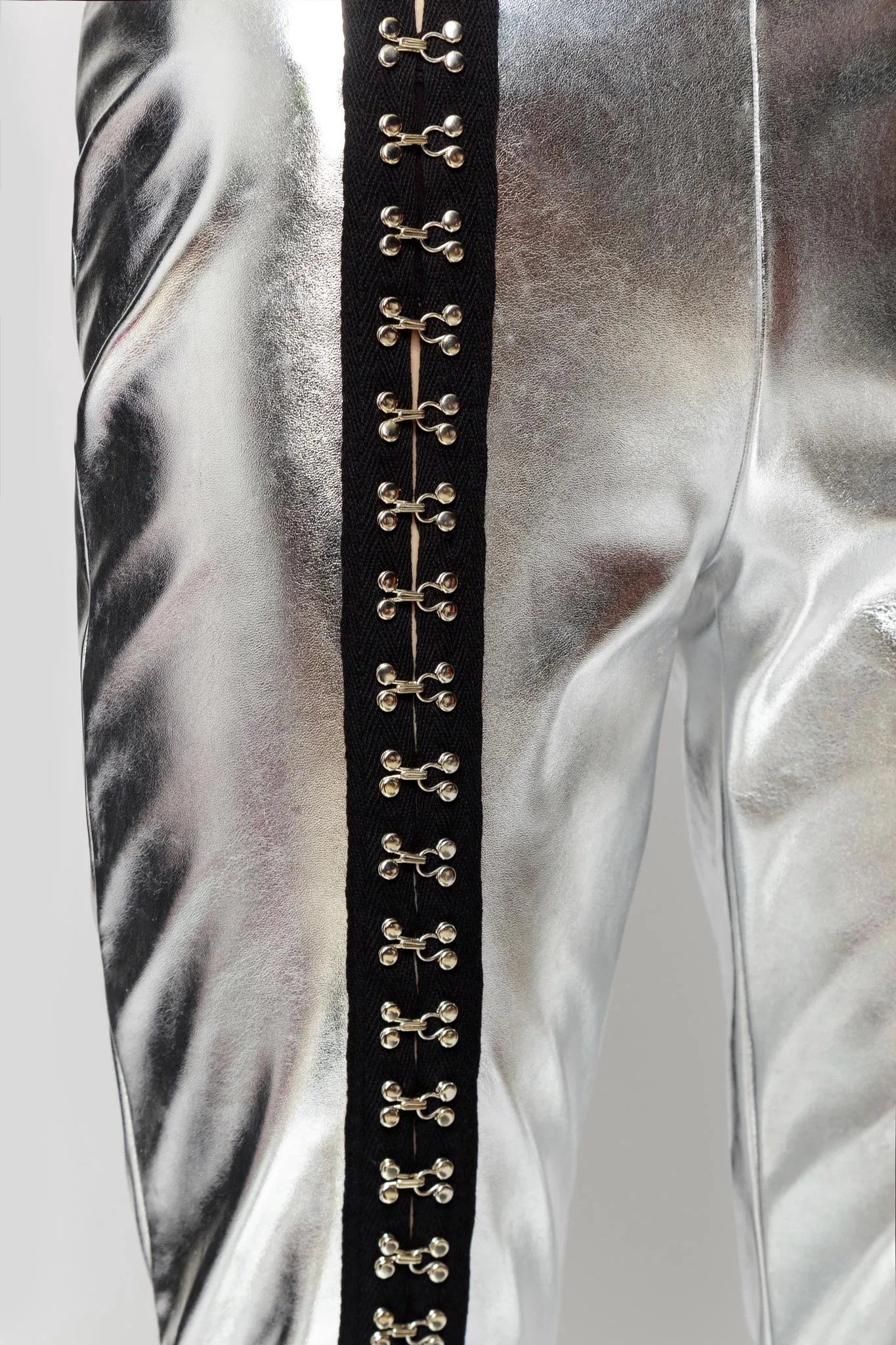 Metallic PU Leggings