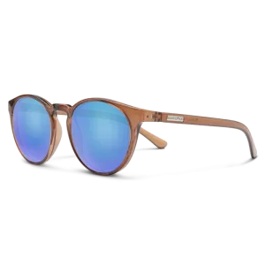 Metric - Transparent Brown   Polarized Blue Mirror Lenses
