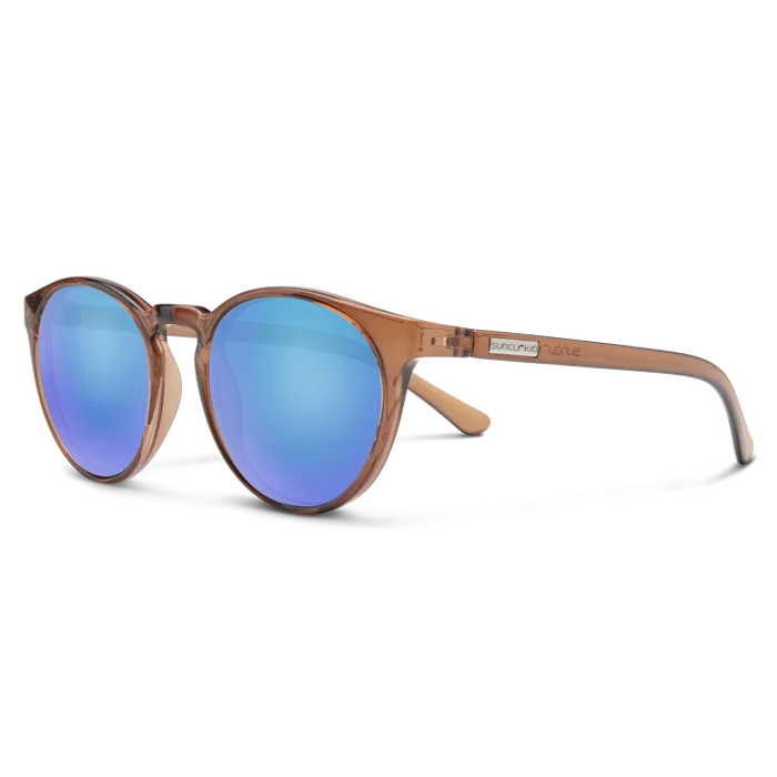 Metric - Transparent Brown   Polarized Blue Mirror Lenses
