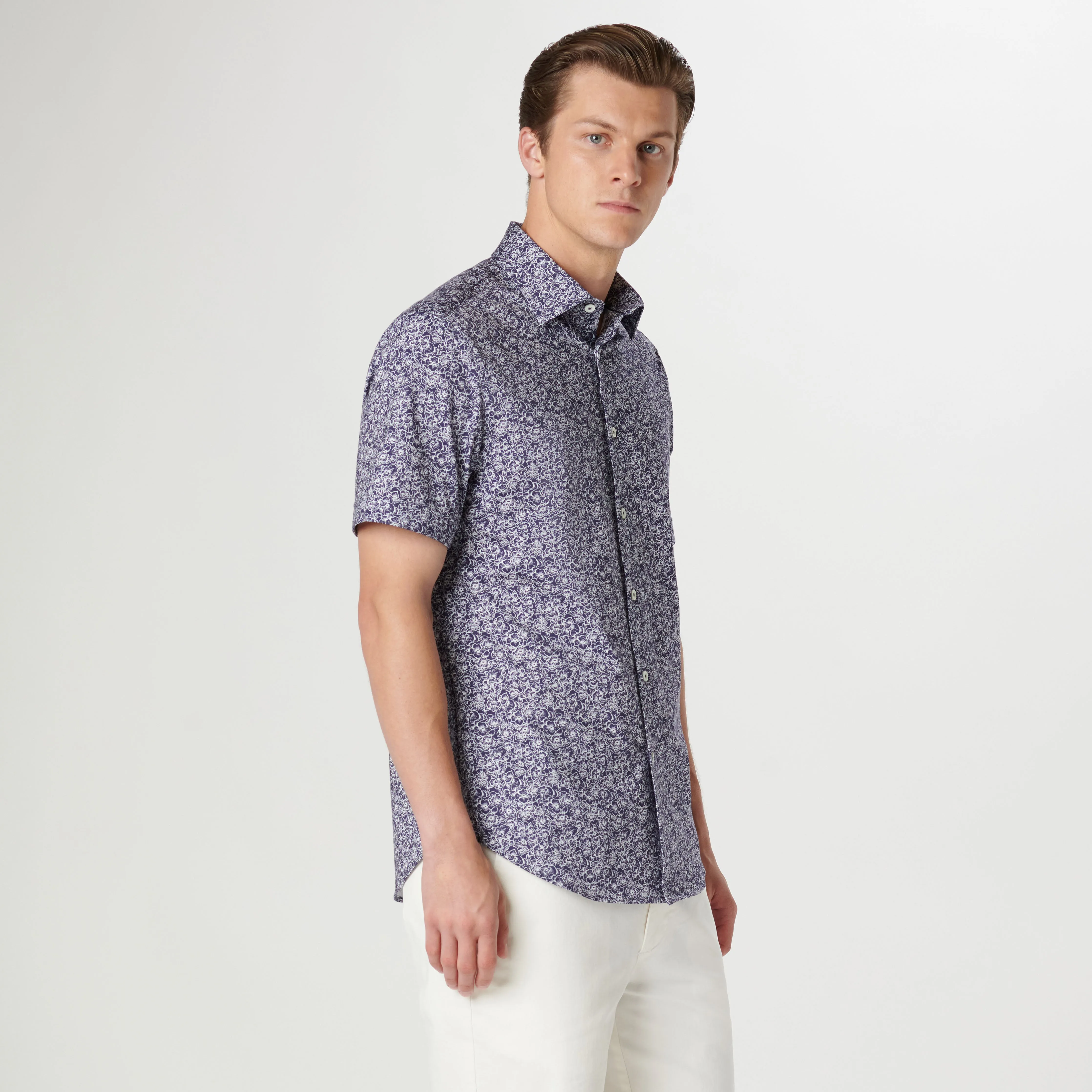 Miles Floral OoohCotton Short Sleeve Shirt