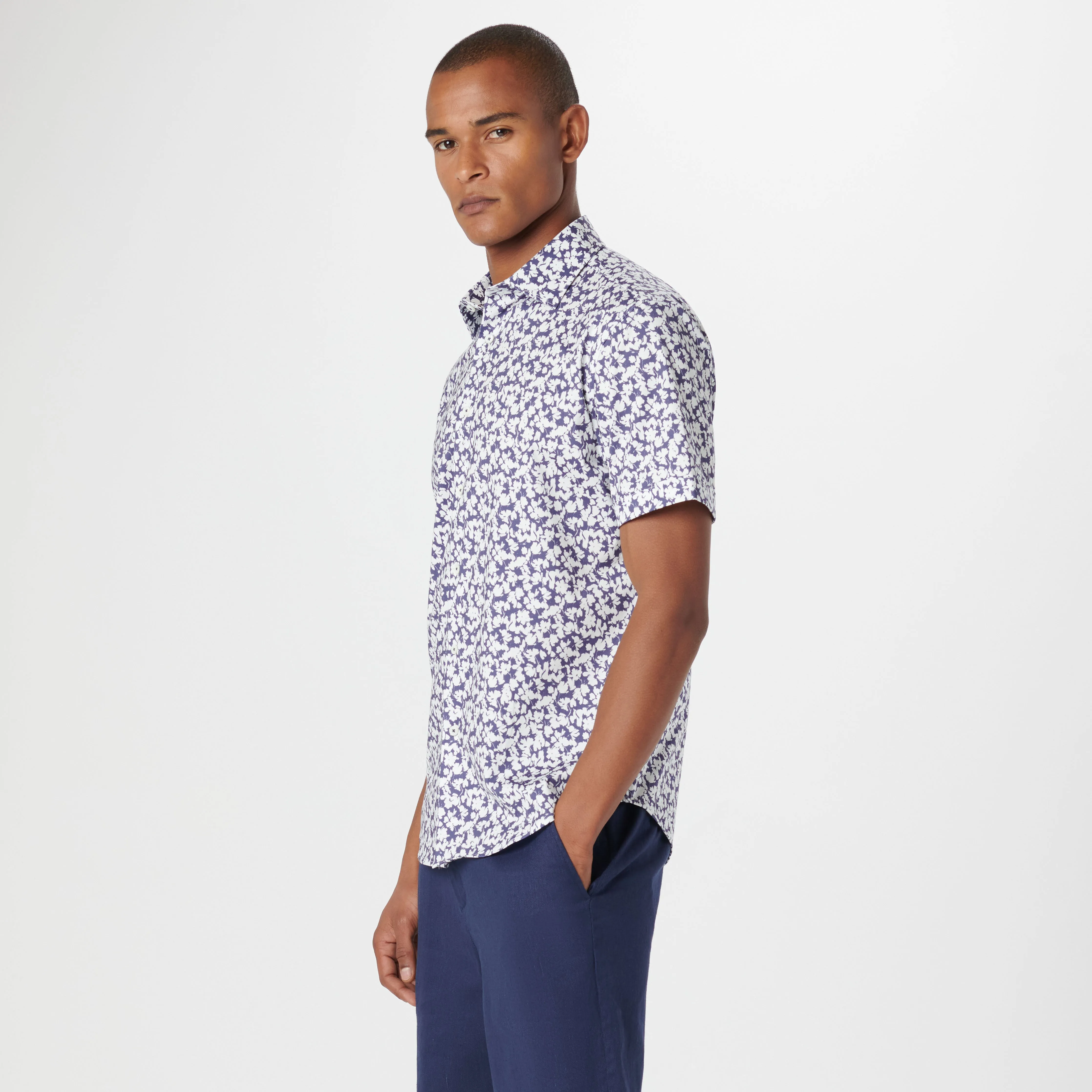 Miles Floral OoohCotton Short Sleeve Shirt