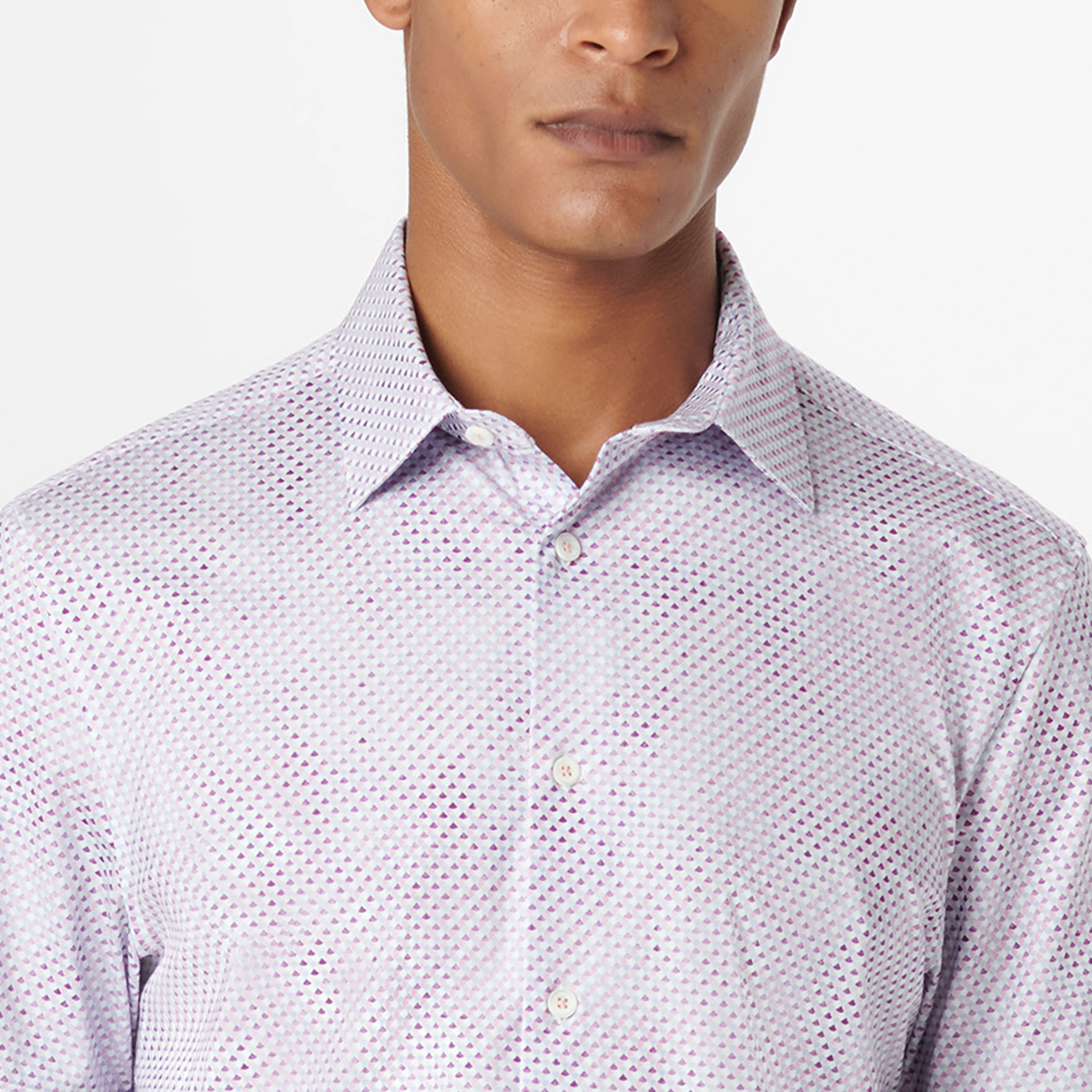 Miles Geometric OoohCotton Short Sleeve Shirt