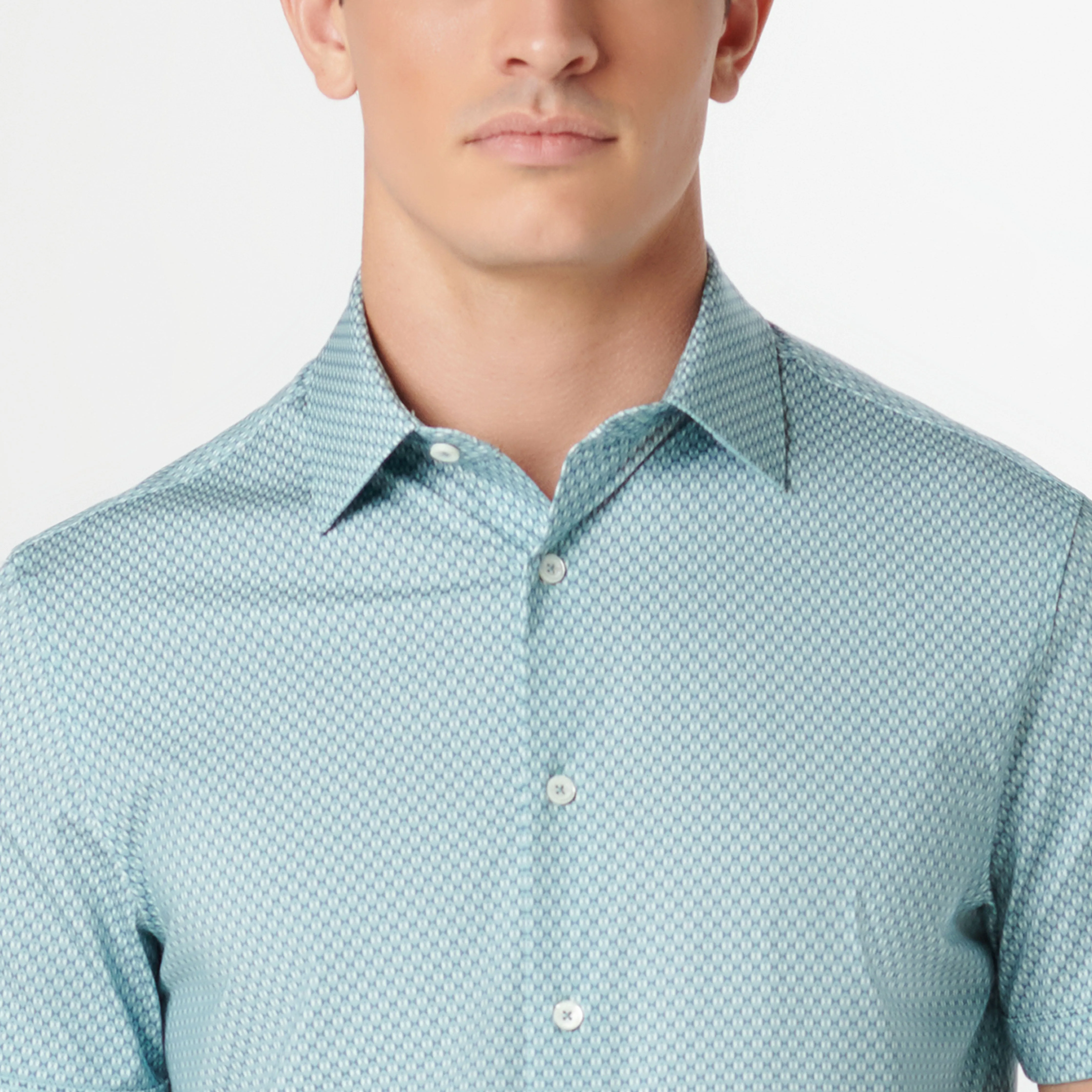Miles Geometric OoohCotton Short Sleeve Shirt