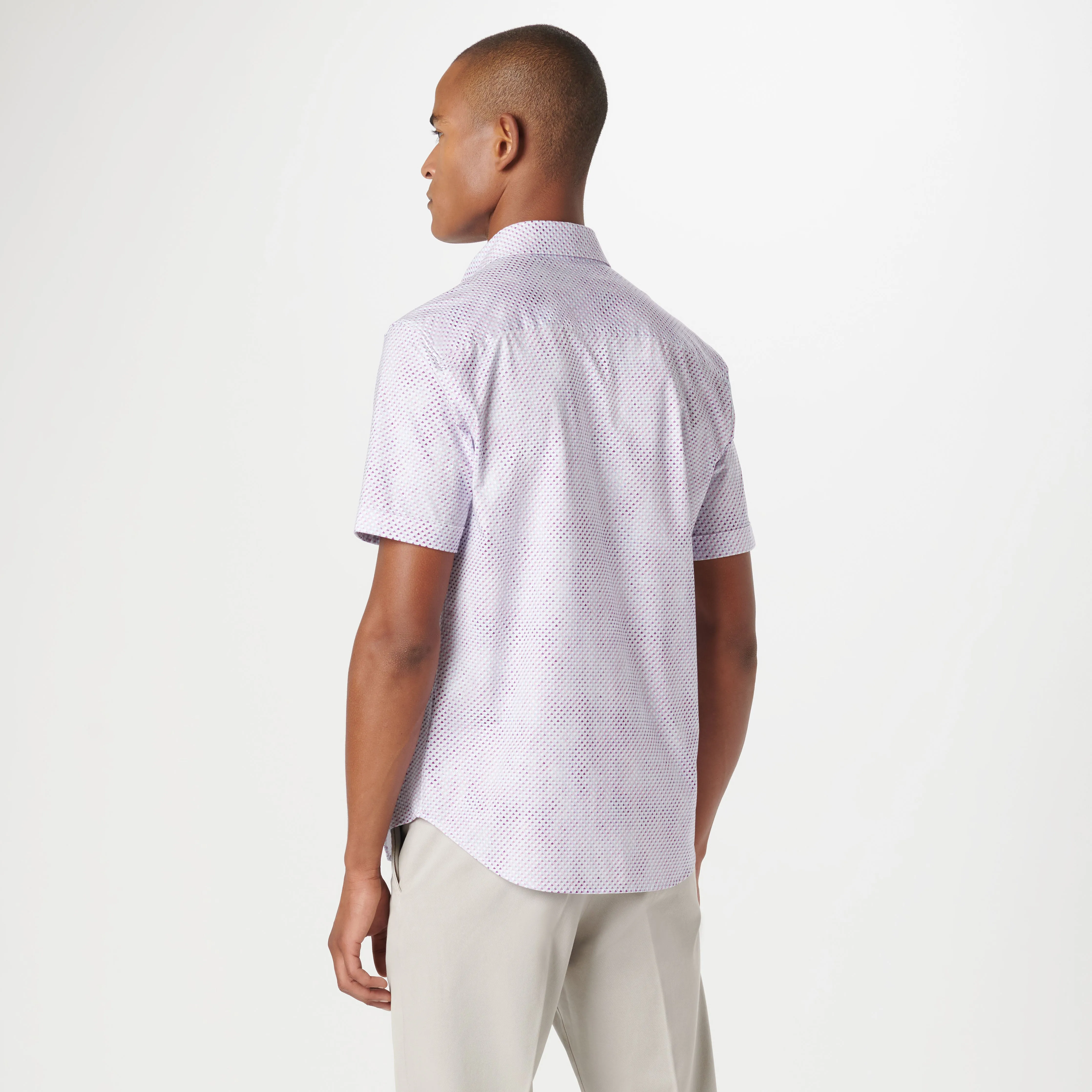Miles Geometric OoohCotton Short Sleeve Shirt