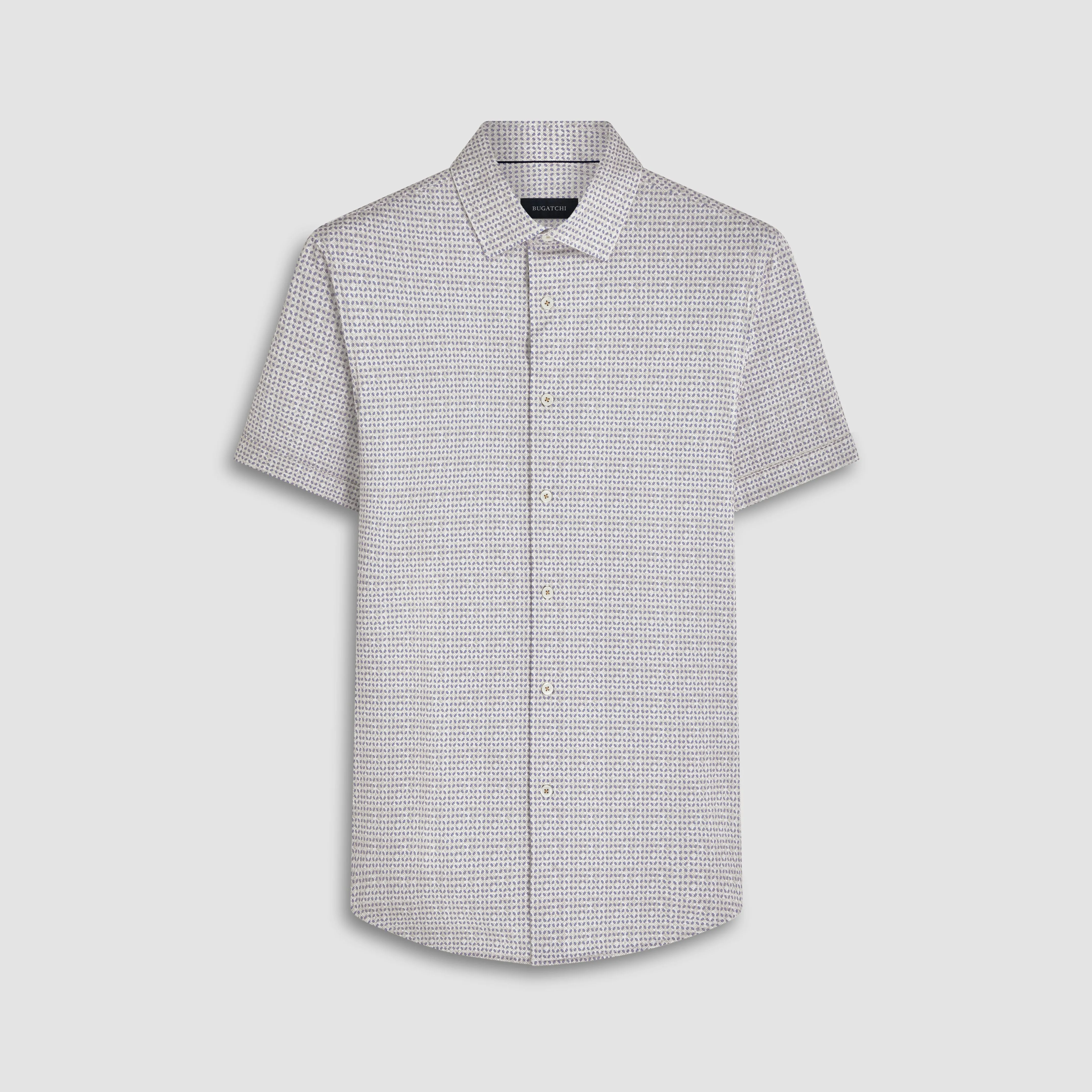Miles Geometric OoohCotton Short Sleeve Shirt