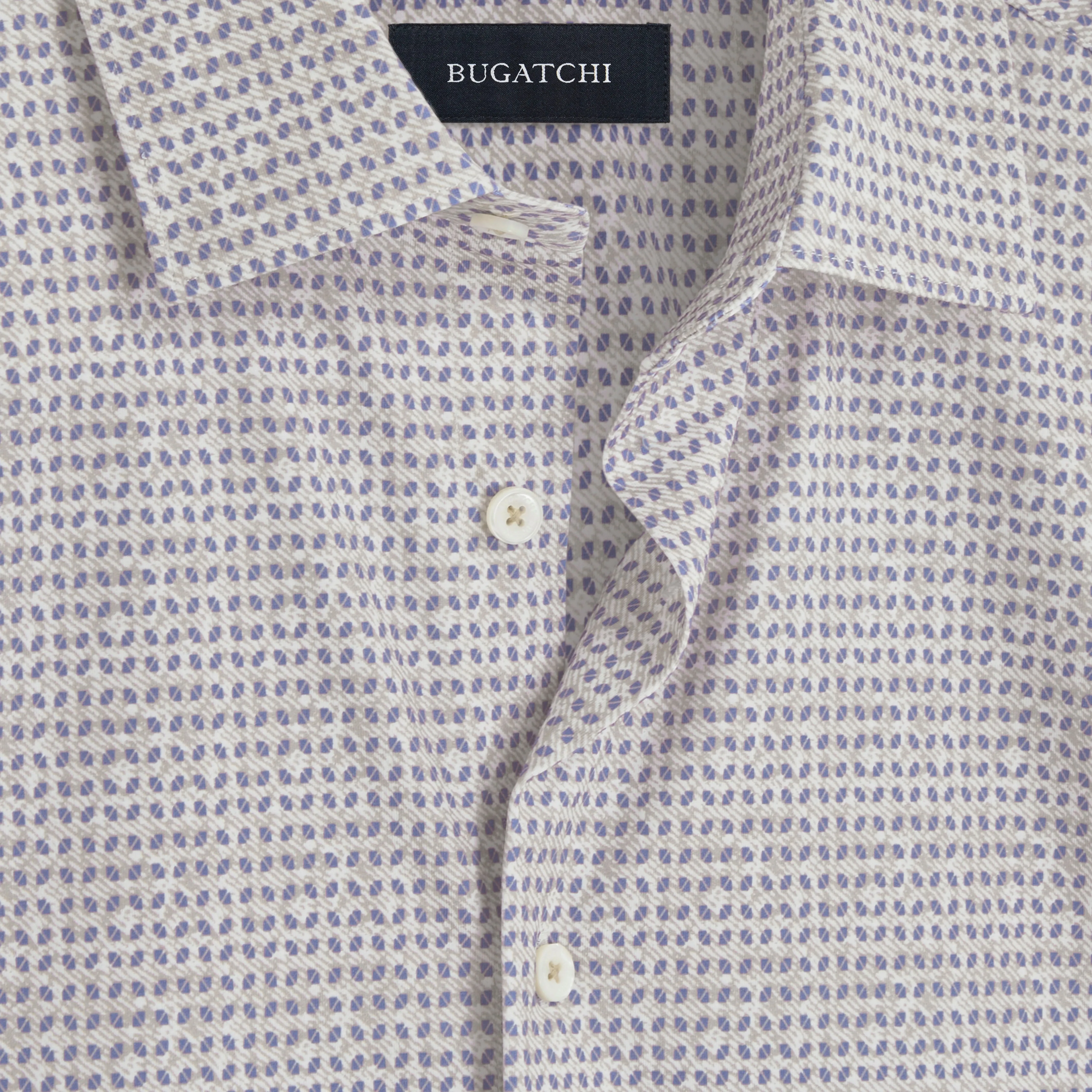 Miles Geometric OoohCotton Short Sleeve Shirt