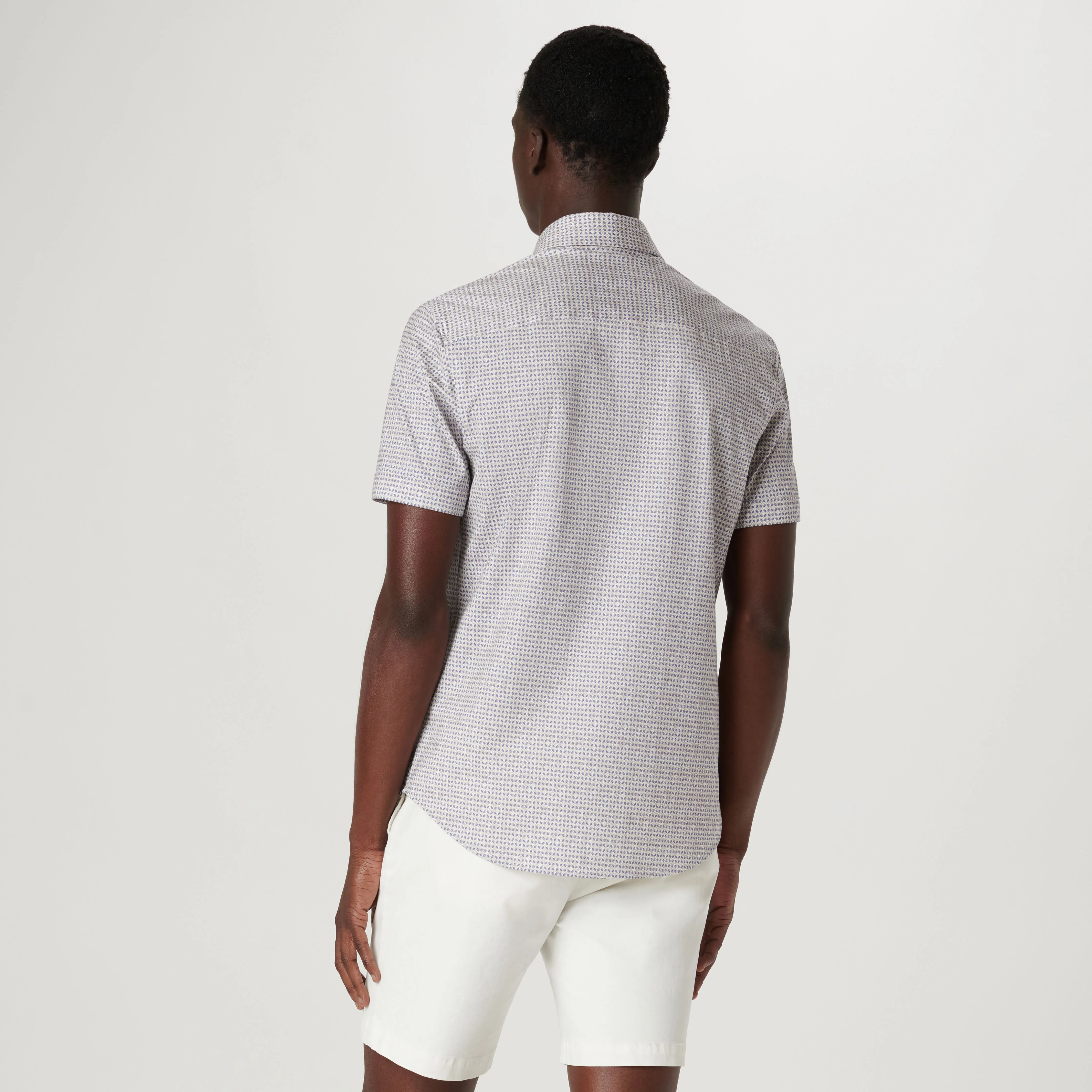 Miles Geometric OoohCotton Short Sleeve Shirt