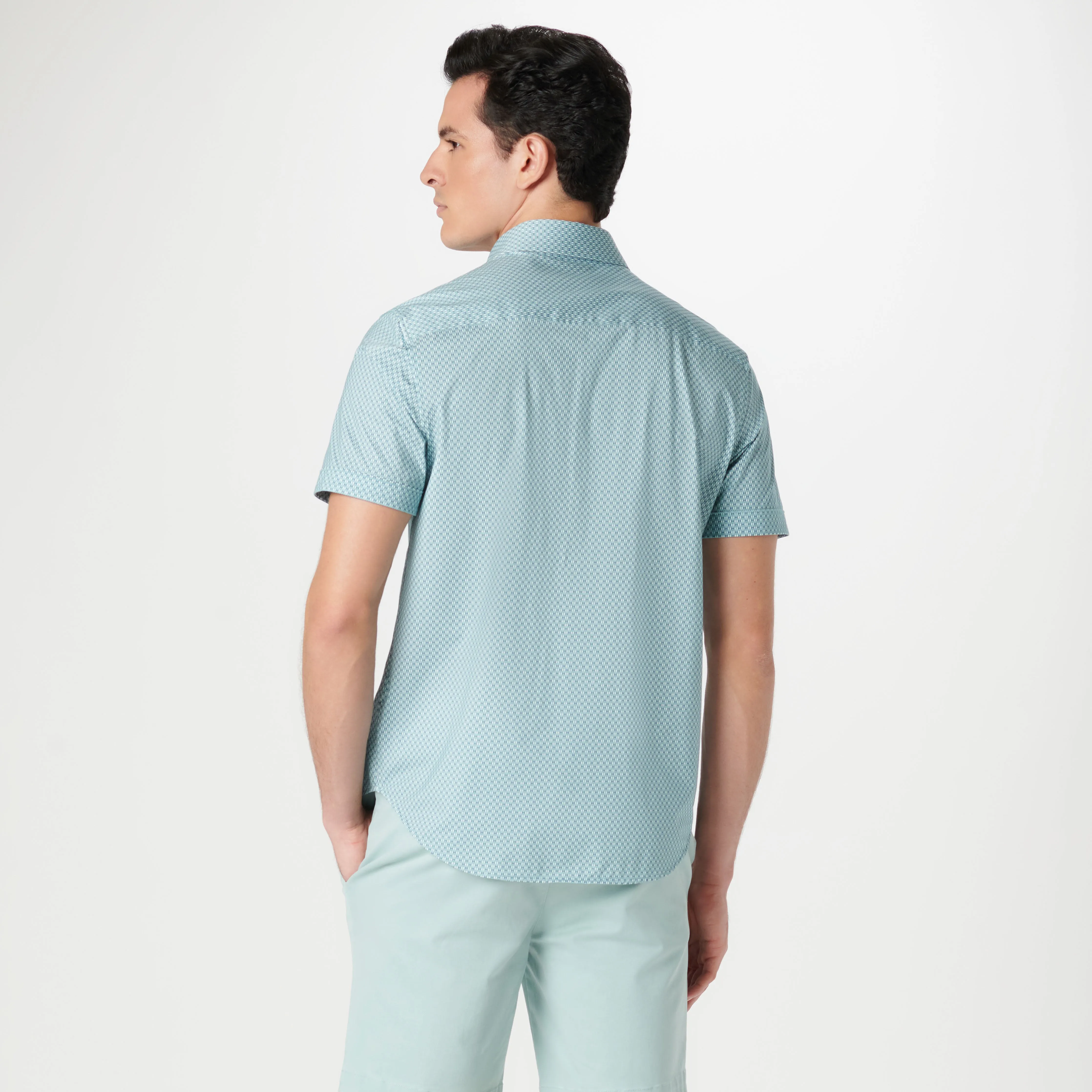 Miles Geometric OoohCotton Short Sleeve Shirt