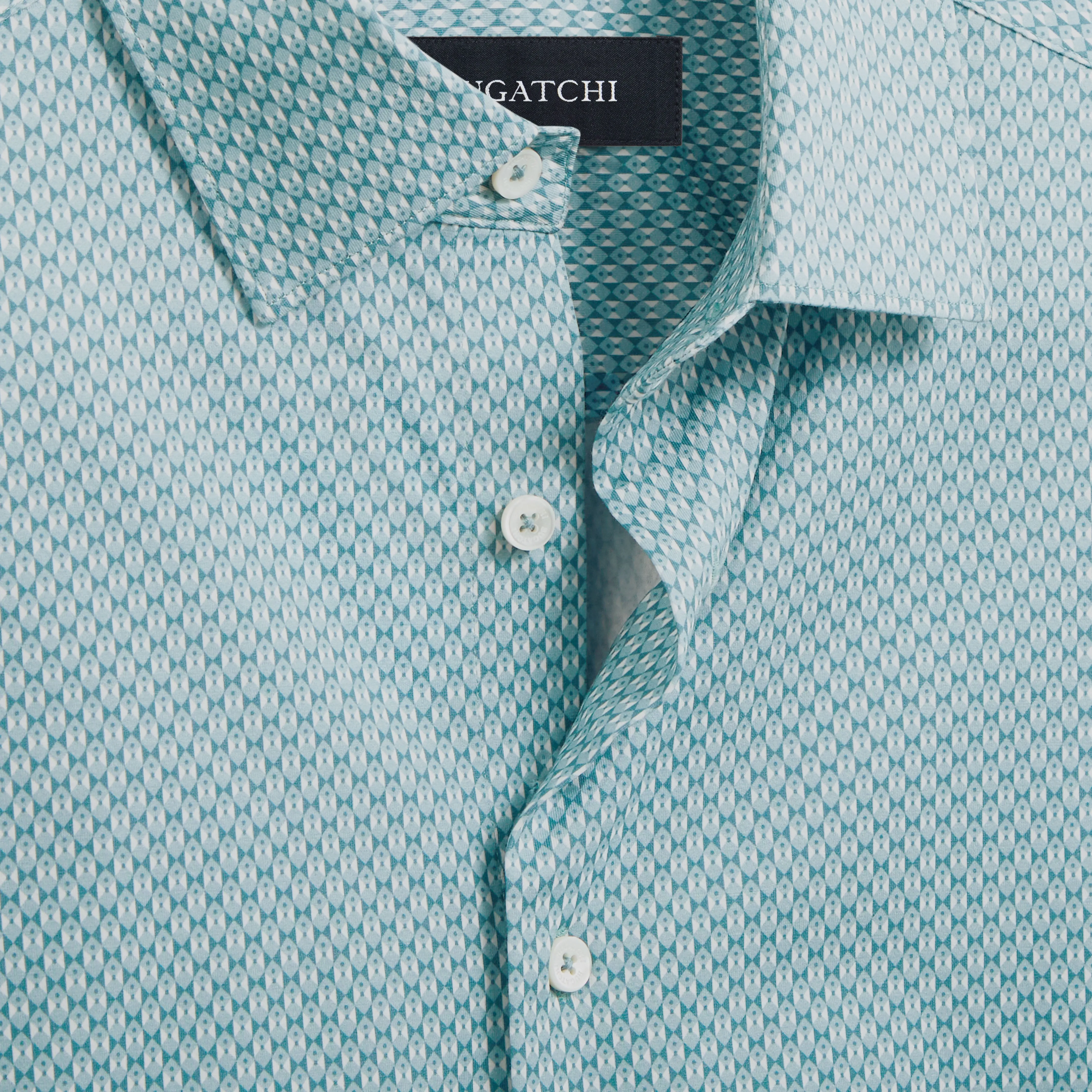 Miles Geometric OoohCotton Short Sleeve Shirt