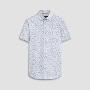 Miles Leaf Print OoohCotton Short Sleeve Shirt