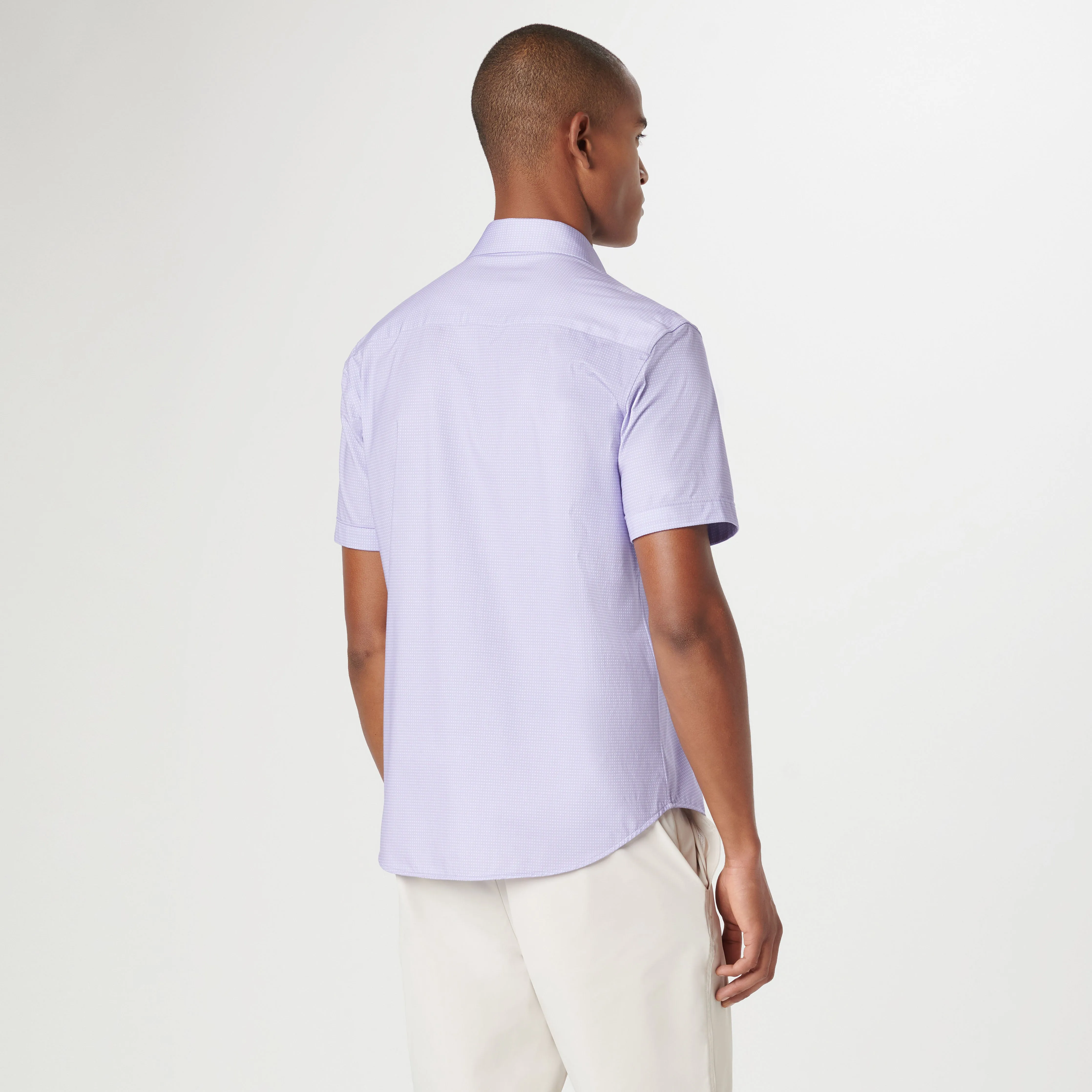 Miles Pin Dot OoohCotton Short Sleeve Shirt