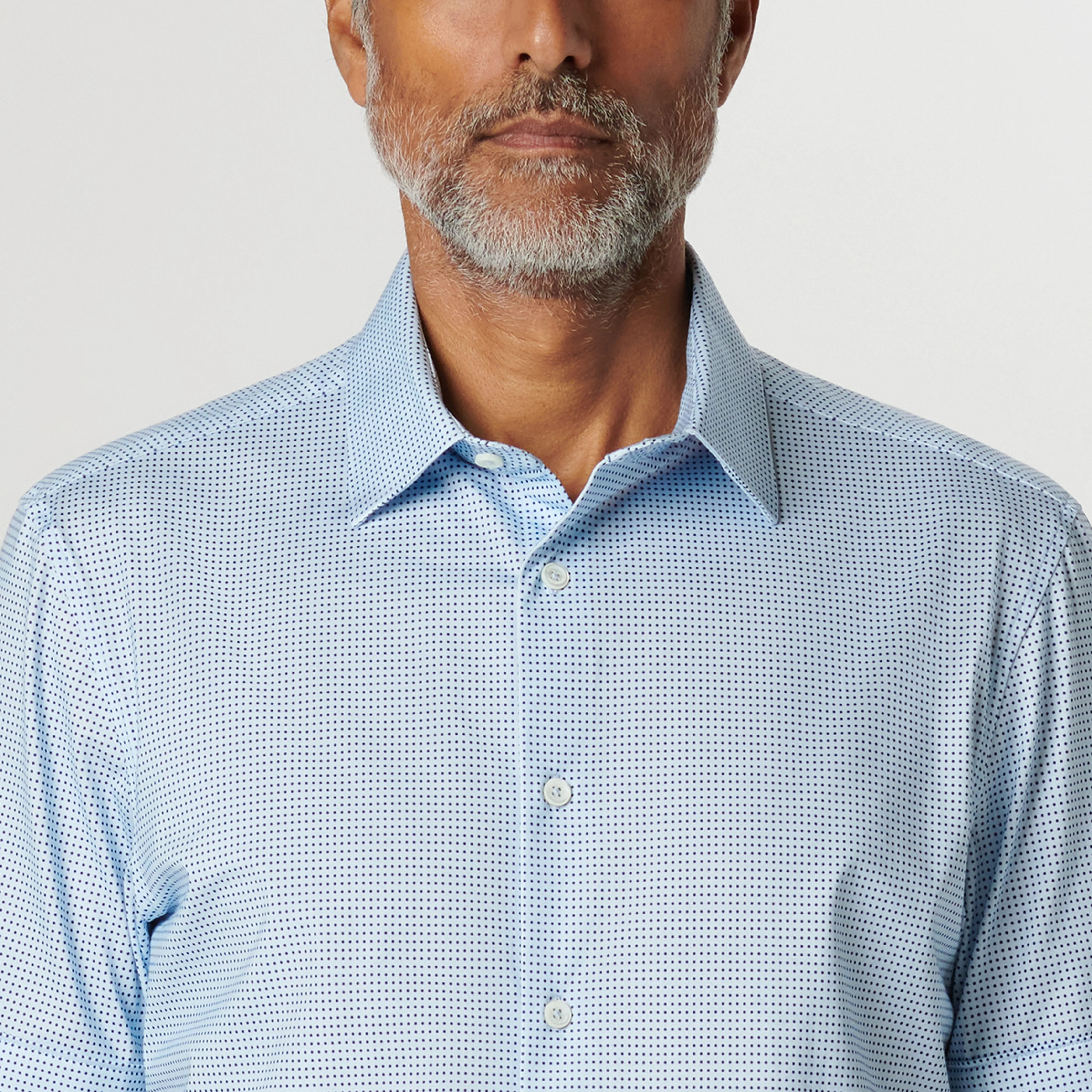Miles Pin Dot OoohCotton Short Sleeve Shirt