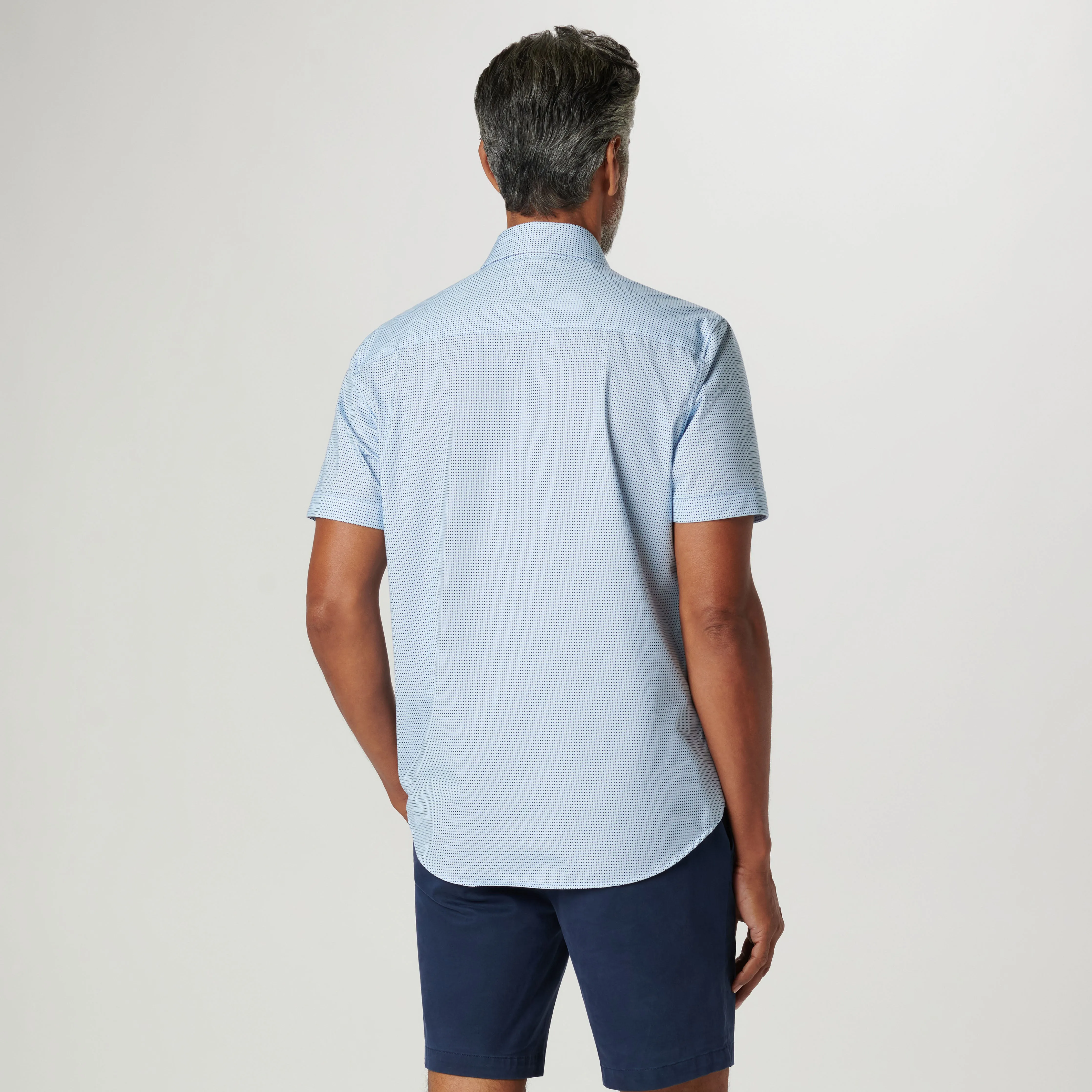 Miles Pin Dot OoohCotton Short Sleeve Shirt