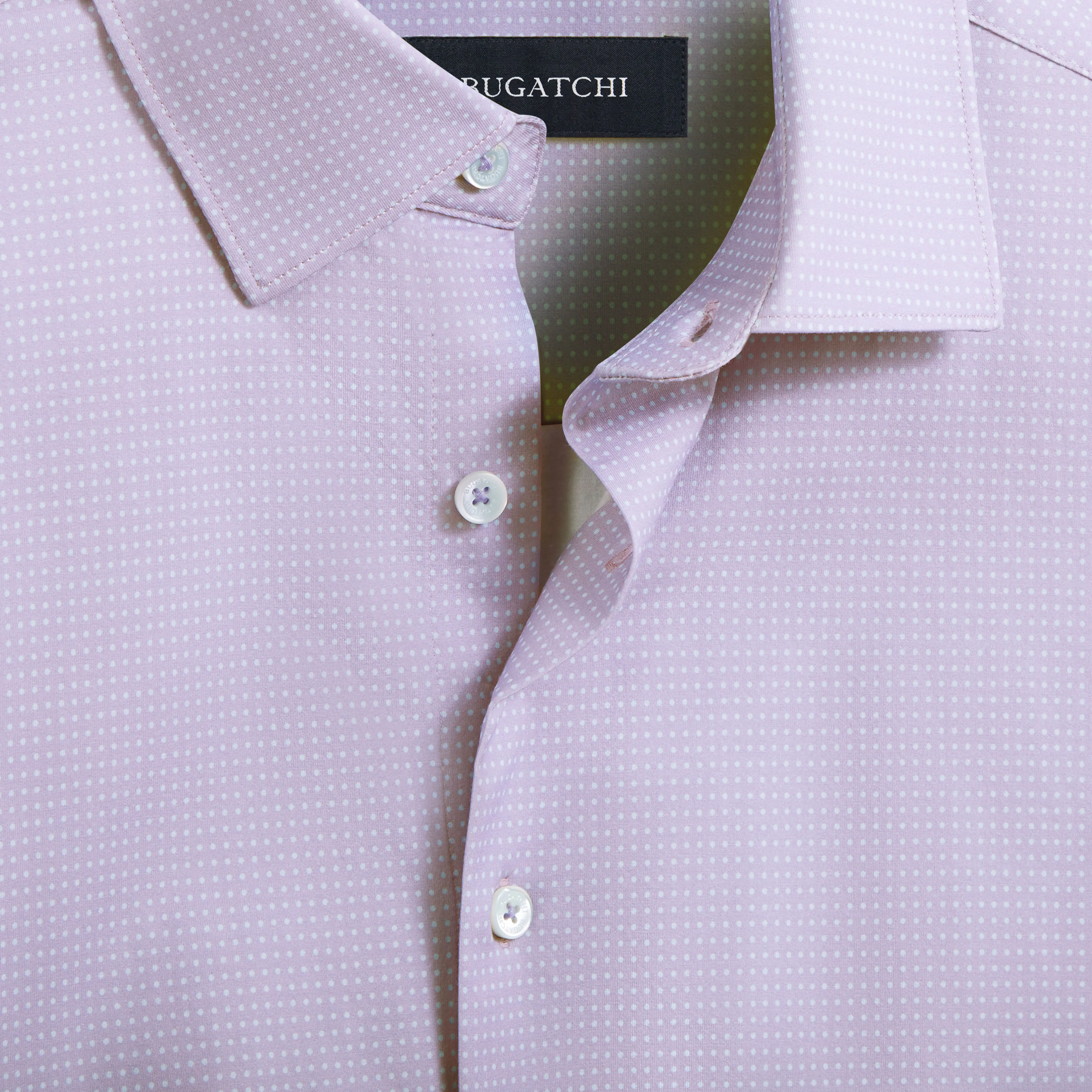 Miles Pin Dot OoohCotton Short Sleeve Shirt