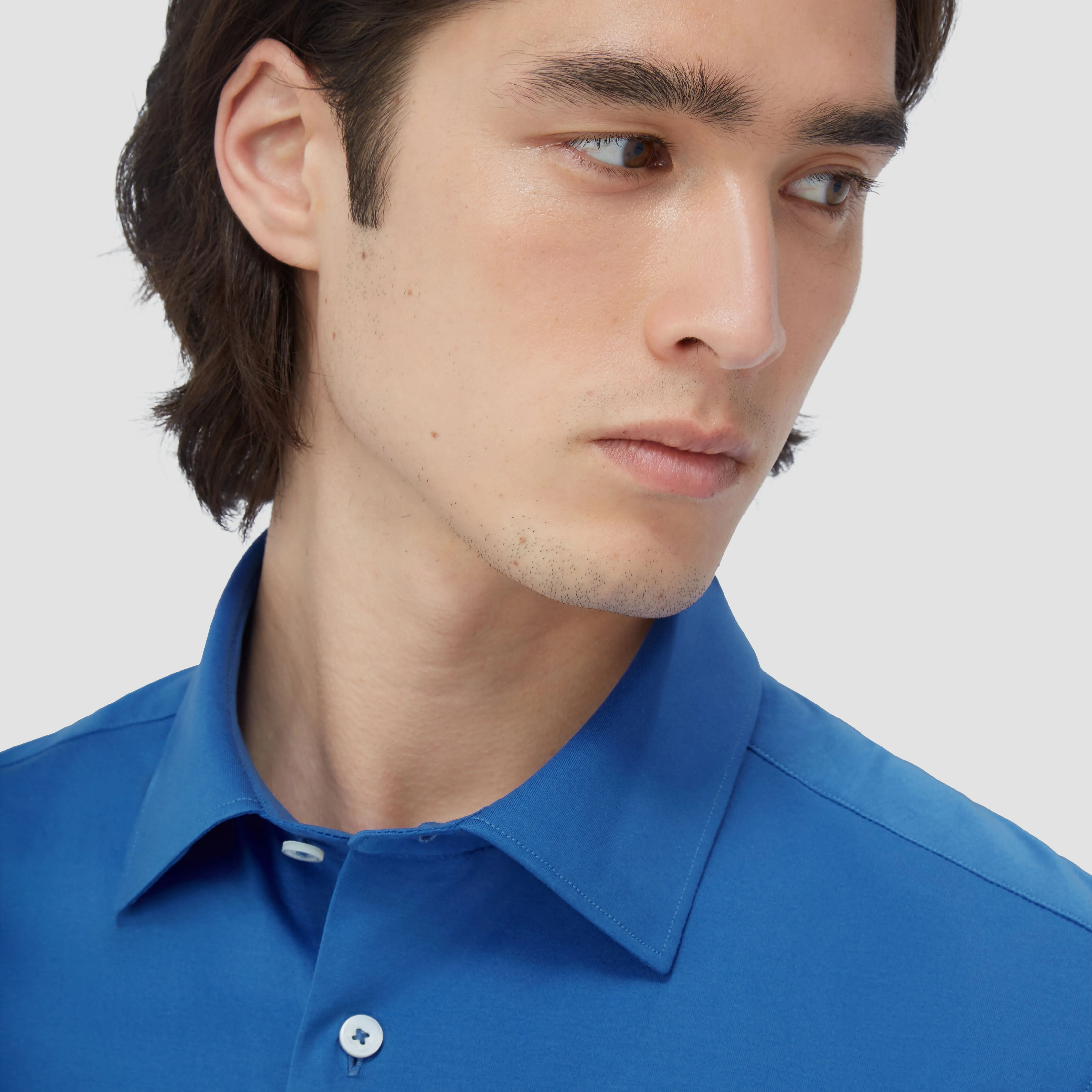 Miles Solid OoohCotton Short Sleeve Shirt