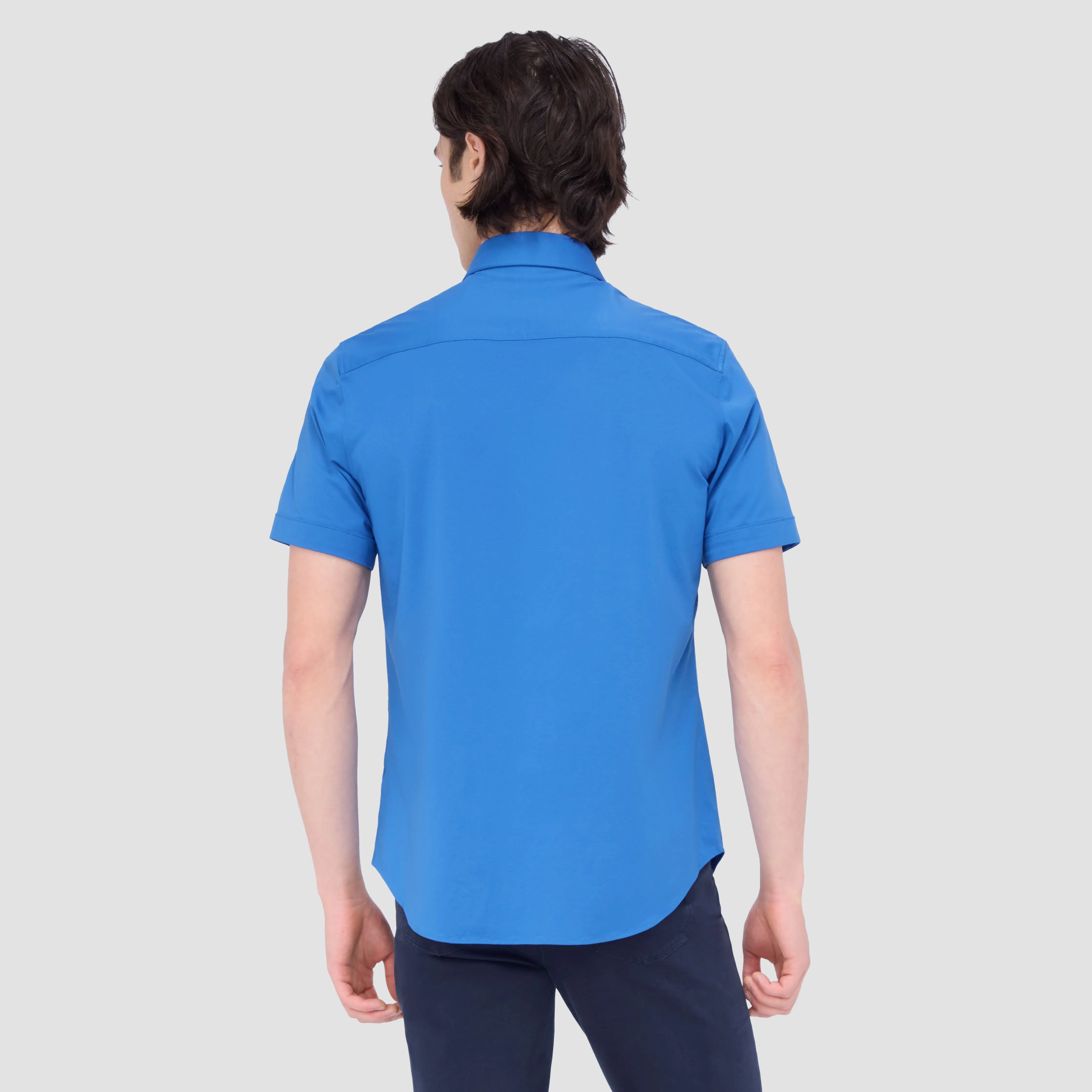 Miles Solid OoohCotton Short Sleeve Shirt