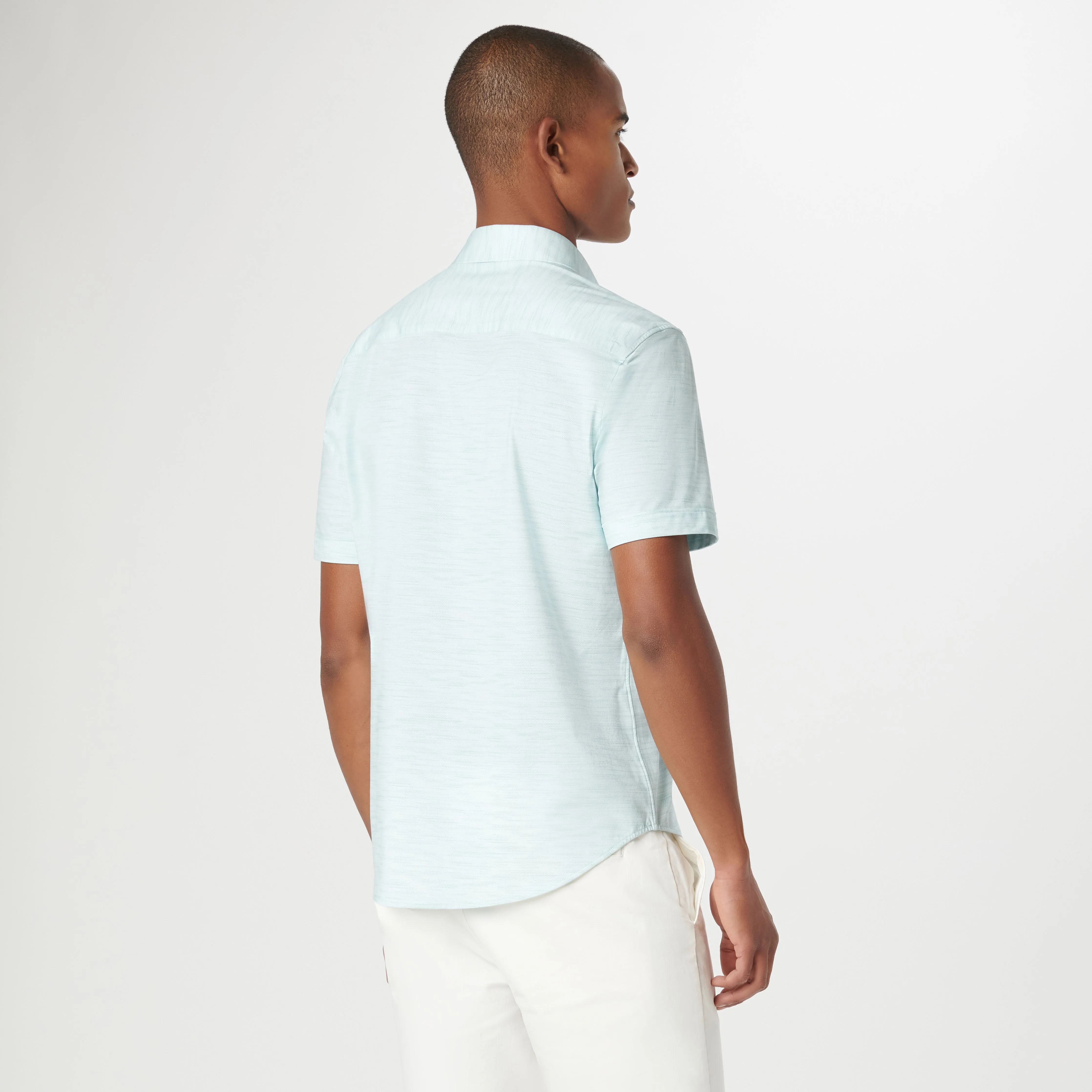 Miles Stitch Print OoohCotton Short Sleeve Shirt