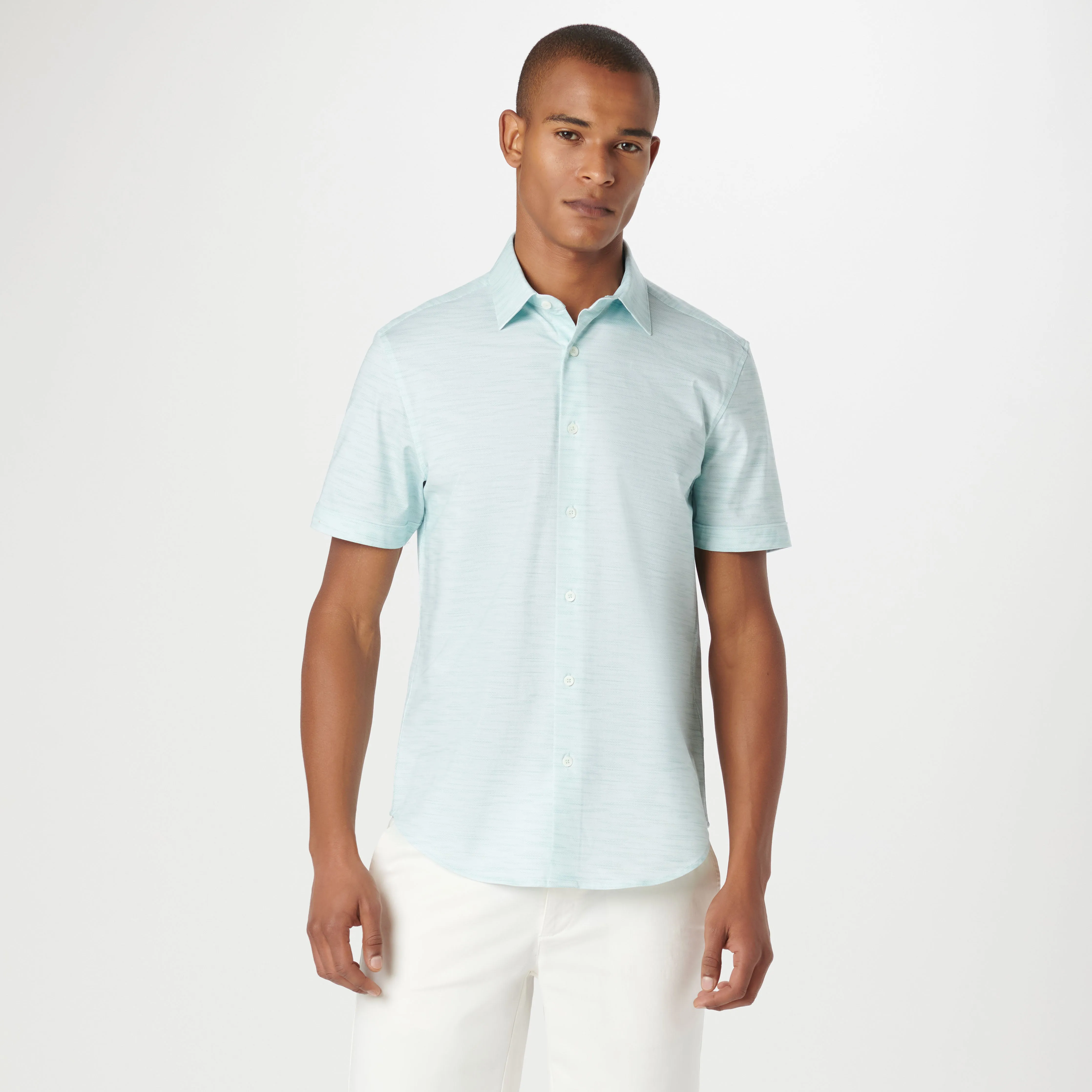 Miles Stitch Print OoohCotton Short Sleeve Shirt