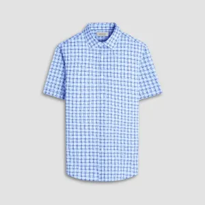Miles Windowpane OoohCotton Short-Sleeve Shirt
