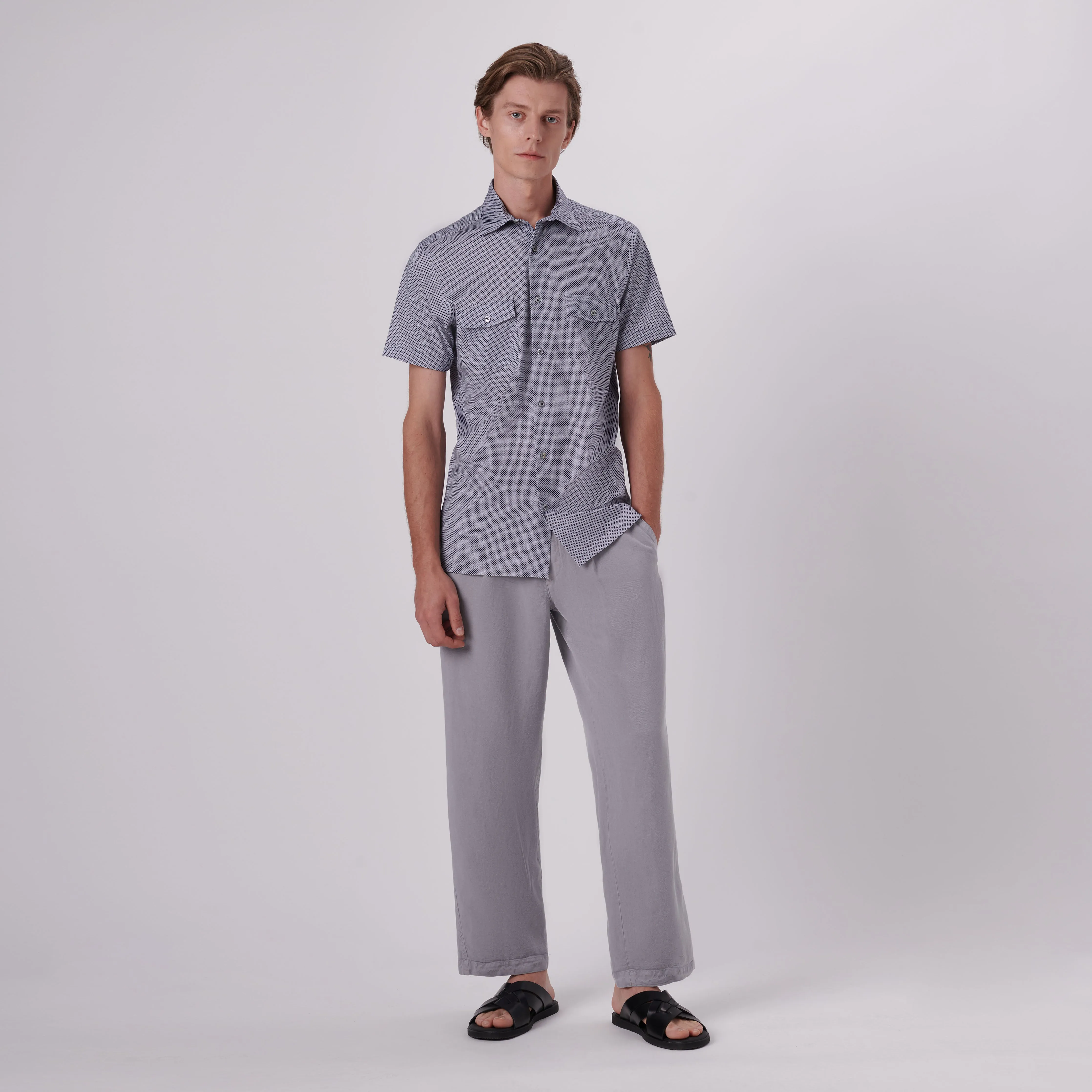 Milo Abstract Print OoohCotton Short Sleeve Shirt