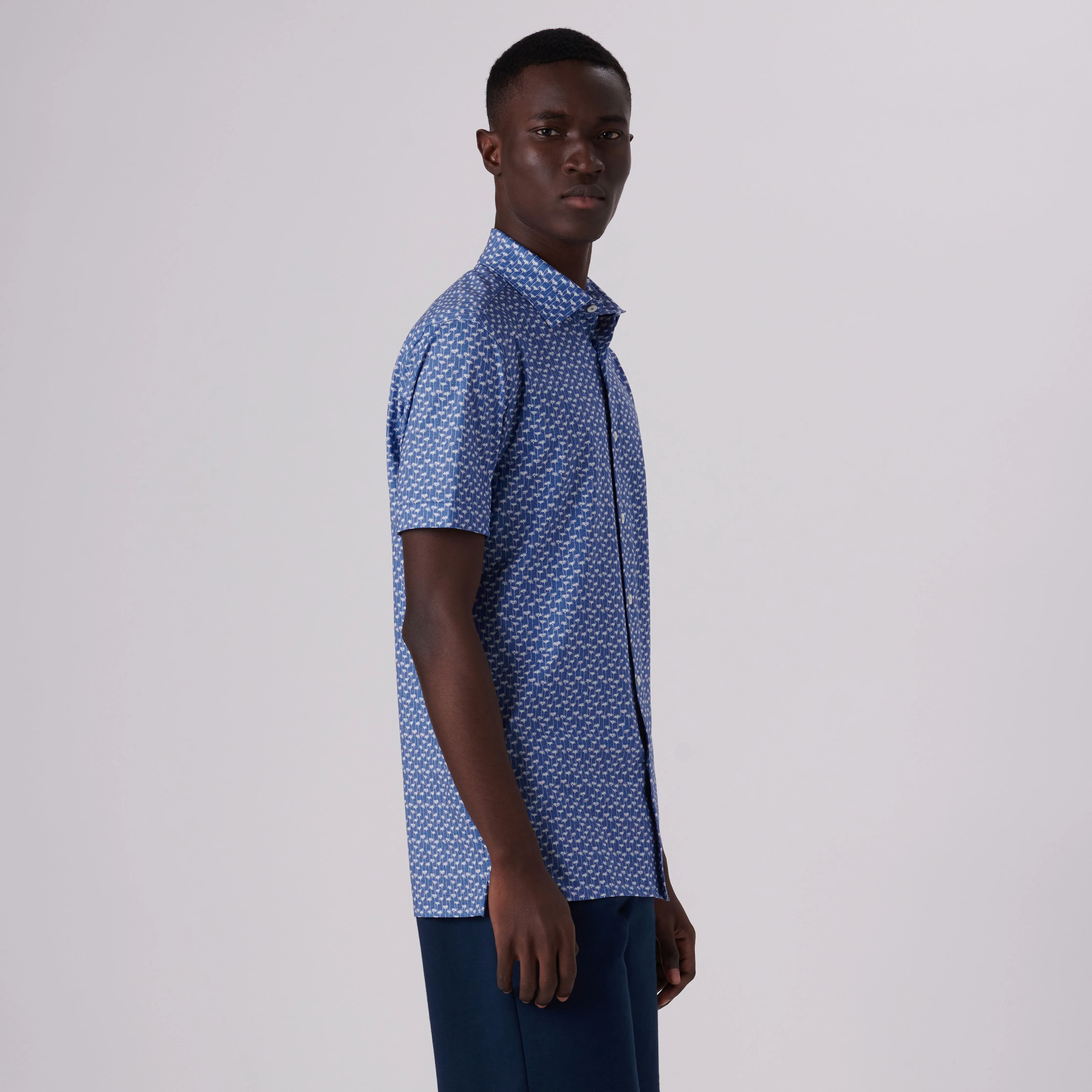 Milo Floral Print OoohCotton Short Sleeve Shirt