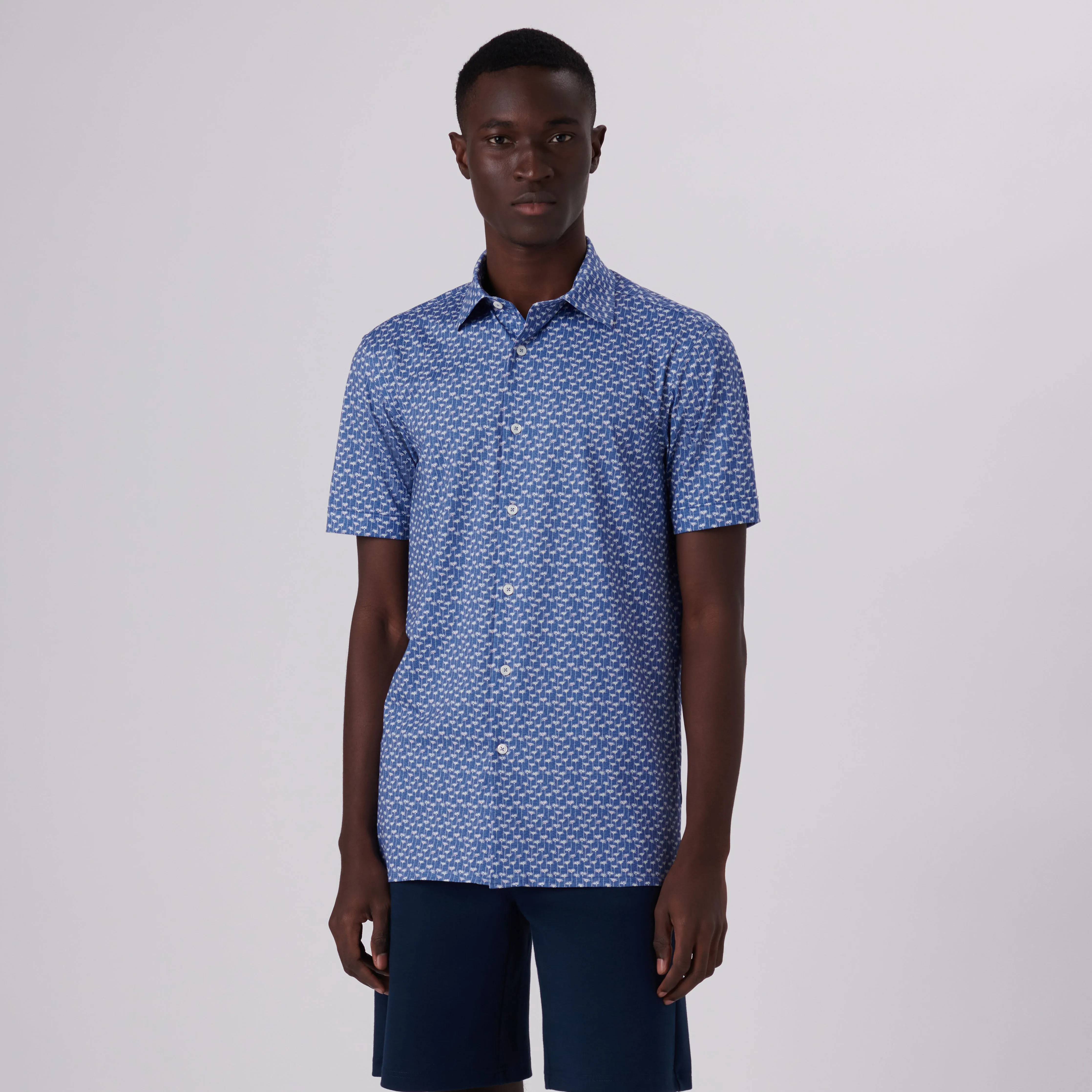 Milo Floral Print OoohCotton Short Sleeve Shirt
