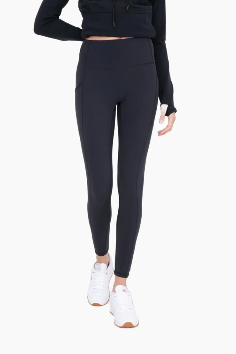 Mono B Black Swoop Leggings