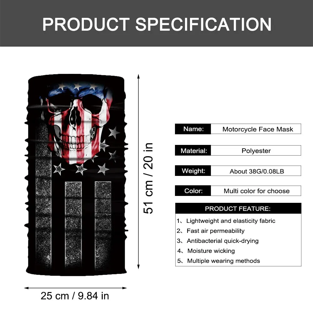 Motorcycle Motocross Cycling Face Shield, Unisex