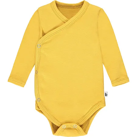 Mustard Long Sleeve Kimono Bodysuit