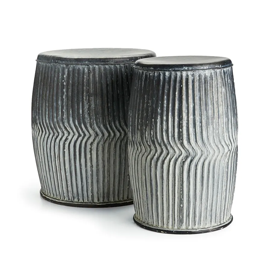 Napa Home Garden, DRY CREEK WASHED METAL STOOLS ,SET OF 2,dv224