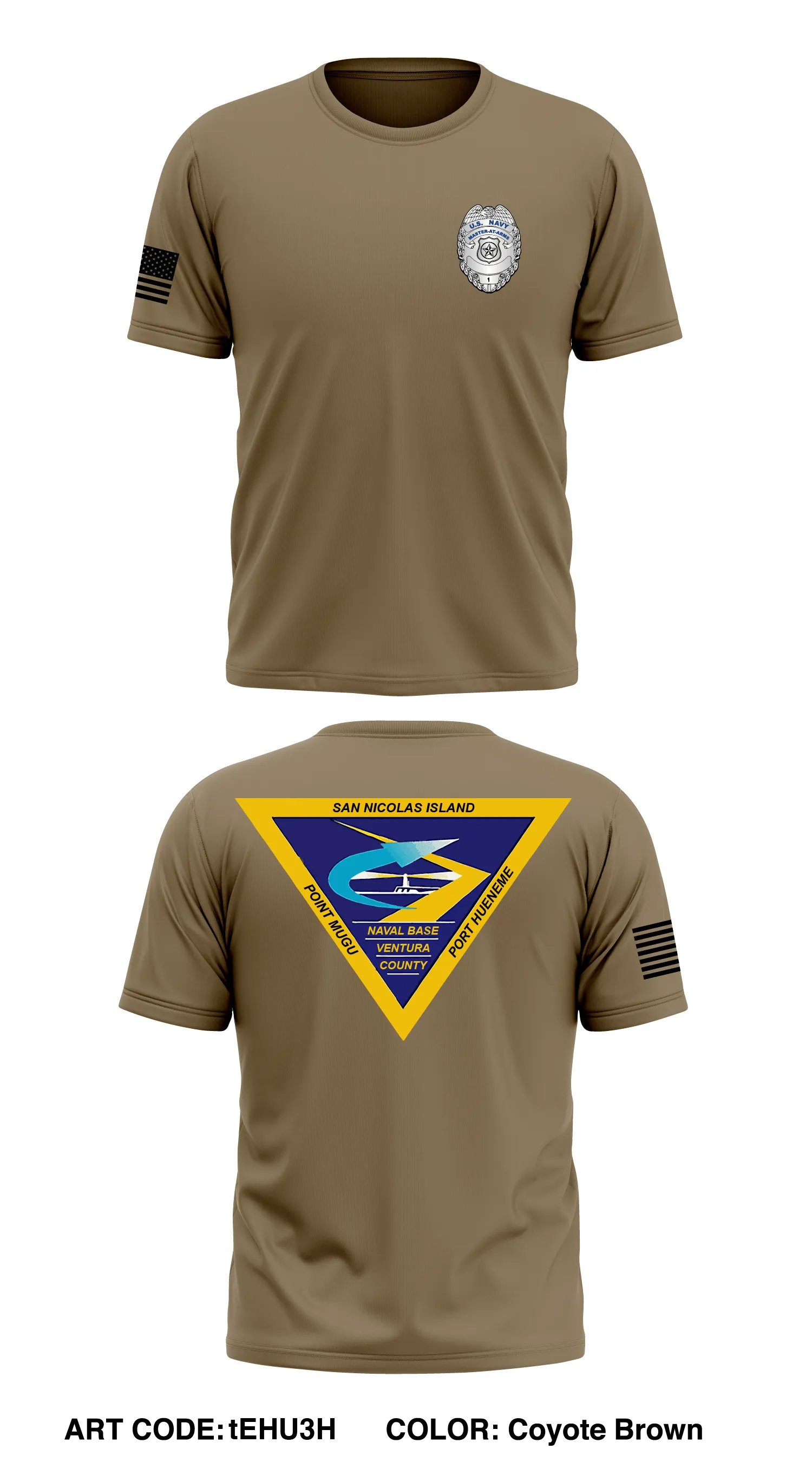 NAVBASE VENTURA COUNTY FORCE PROTECTION Store 1 Core Men's SS Performance Tee - tEHU3H