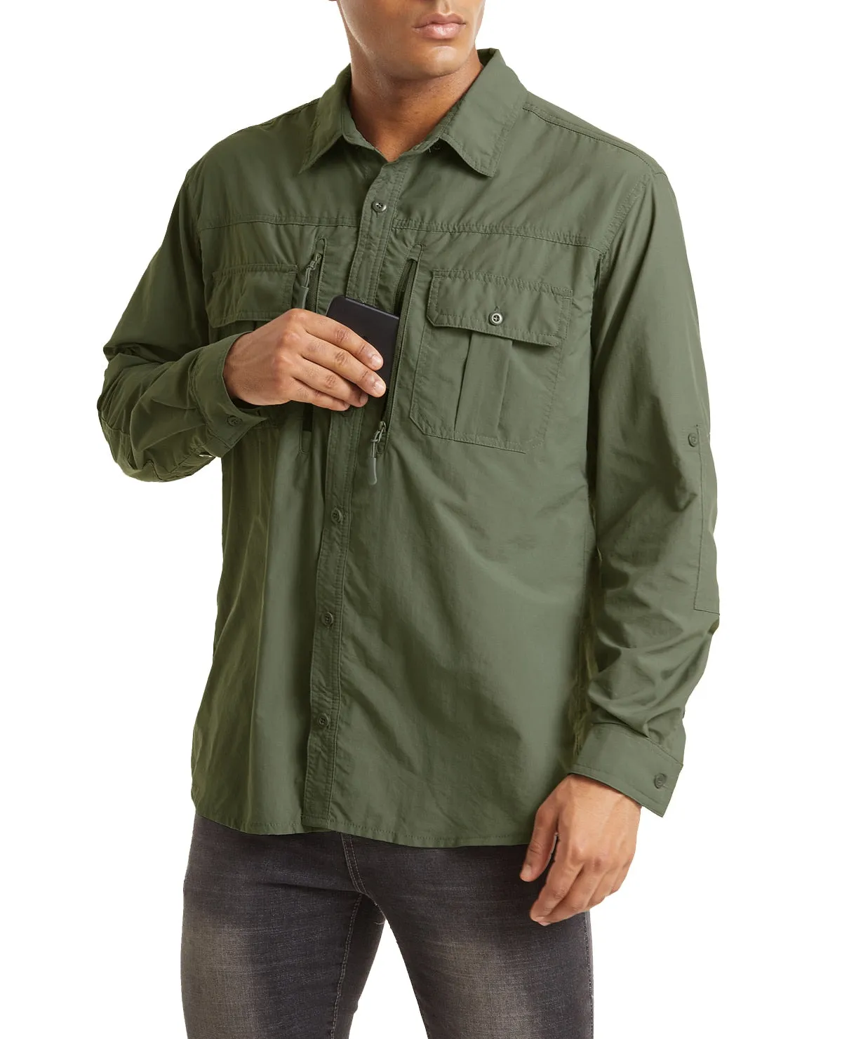 Nova Camisa Outdoor Premium Manga Longa com Proteção Solar UV 50 Super Confortável