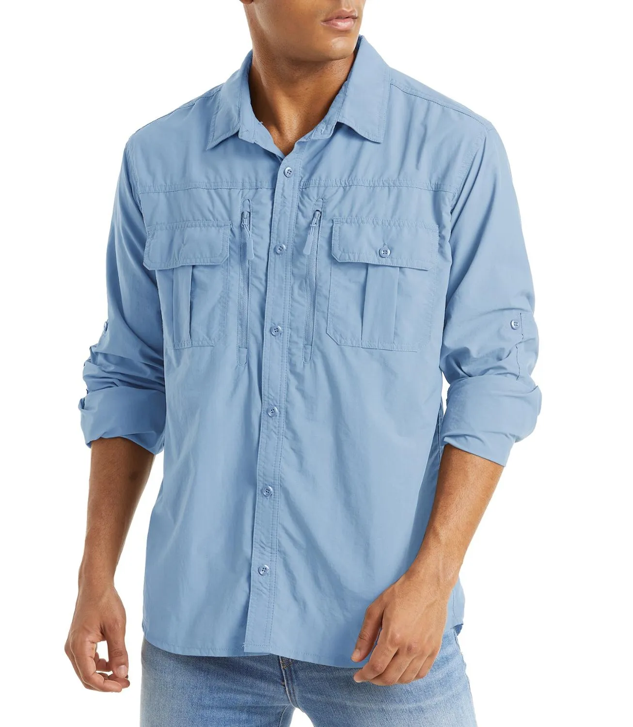 Nova Camisa Outdoor Premium Manga Longa com Proteção Solar UV 50 Super Confortável