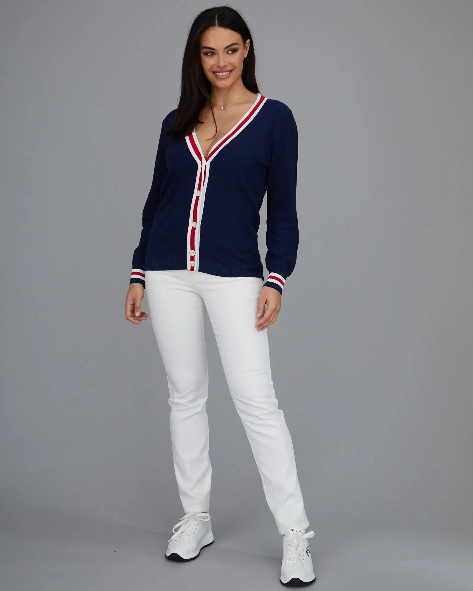 Novelty Stripe Cardigan- FINAL SALE