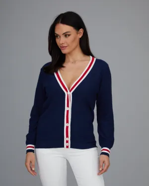 Novelty Stripe Cardigan- FINAL SALE