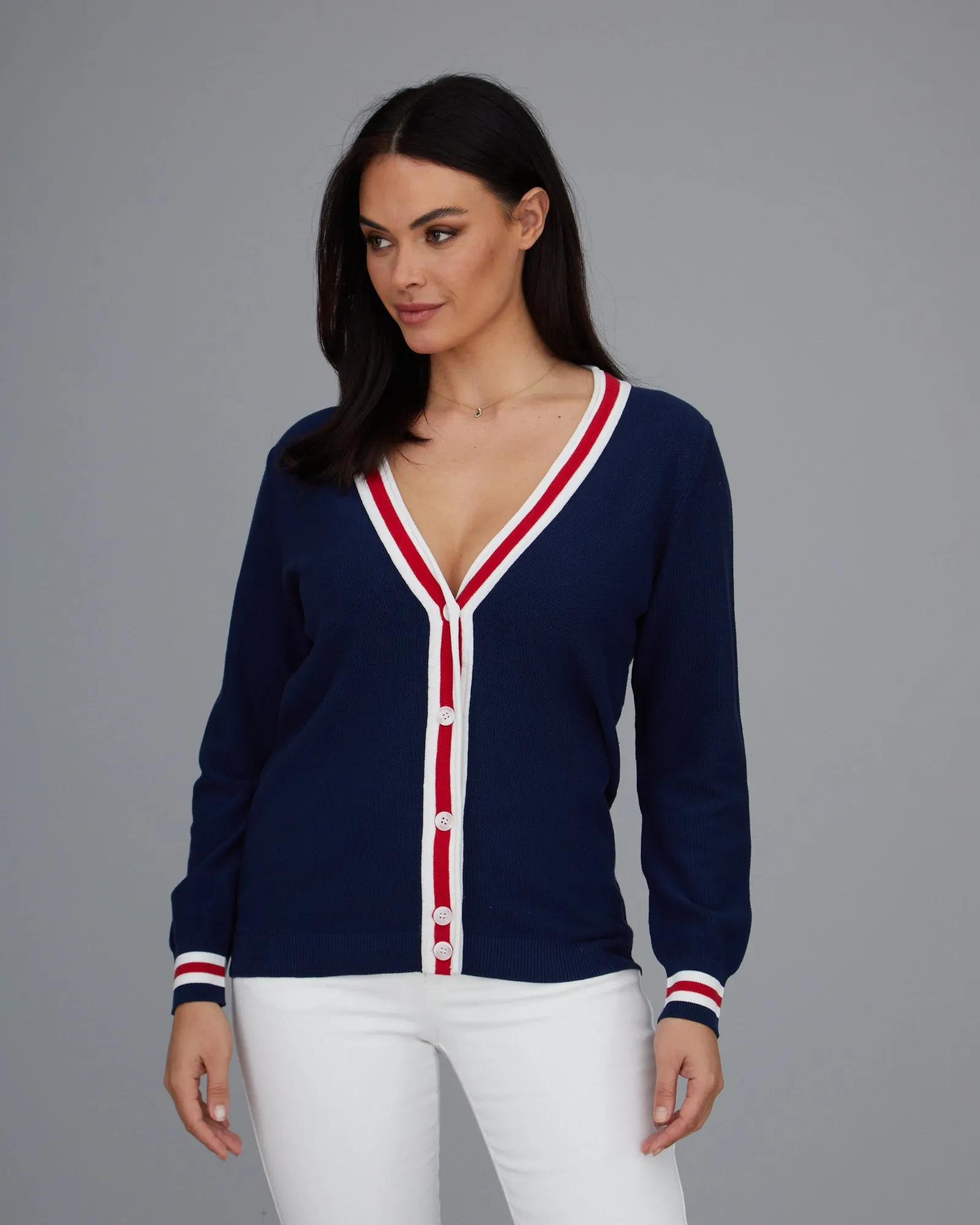 Novelty Stripe Cardigan- FINAL SALE