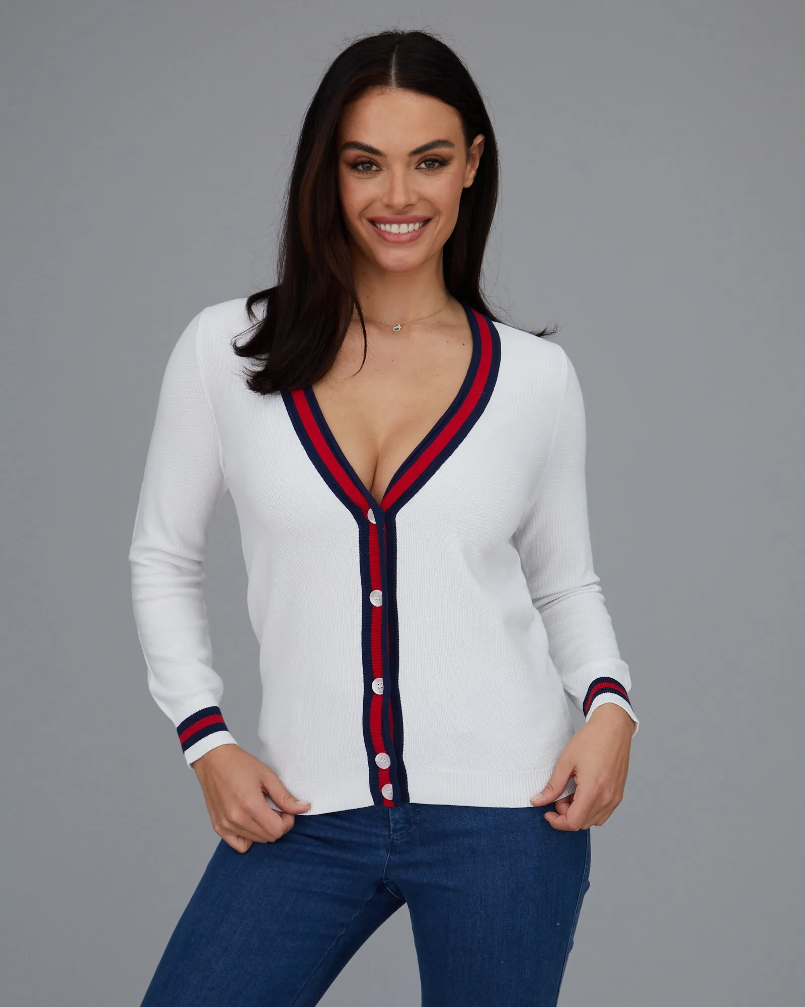 Novelty Stripe Cardigan- FINAL SALE