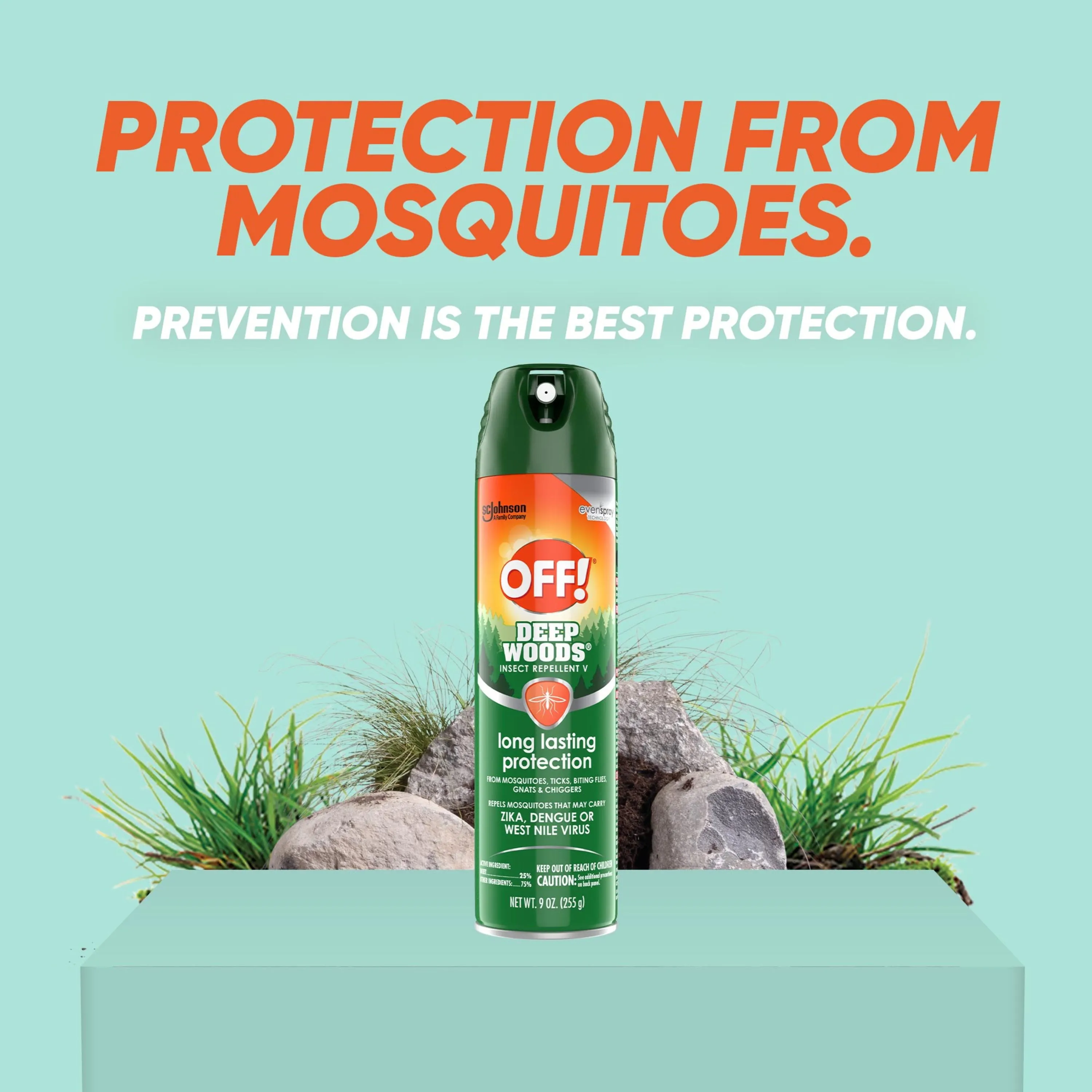OFF! Deep Woods Insect Repellent V, 8 oz, 2 ct